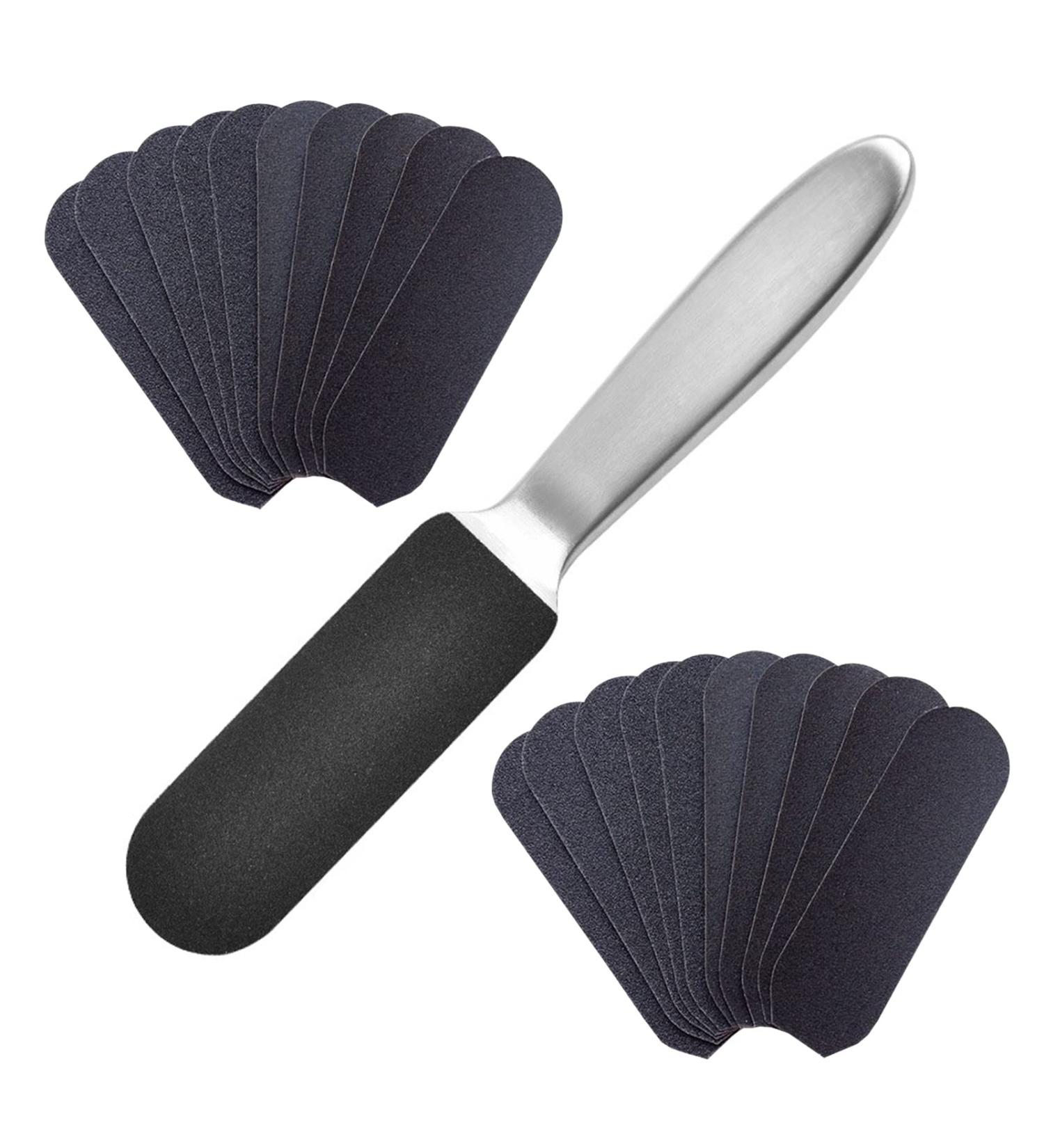 Buy Wenxiaw Footfish: Dual-Sided Skin Remover & 22 Replacement Grinding Papers for Smooth Hands & Feet - Best for Hardened & Dry Skin - Buy Online on GoSupps.com