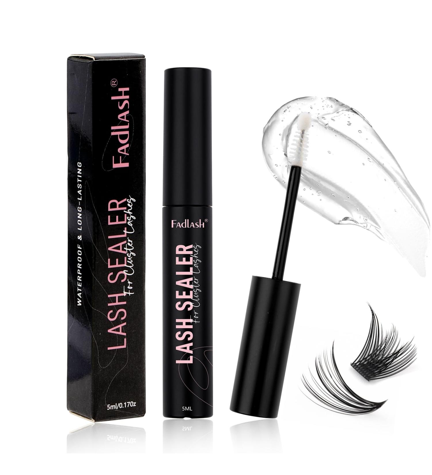 Clear Lash Sealant for Eyelash Extensions - Long-Lasting Overnight Sealer for Cluster Lashes | FADLASH 5ml - Buy Online on GoSupps.com