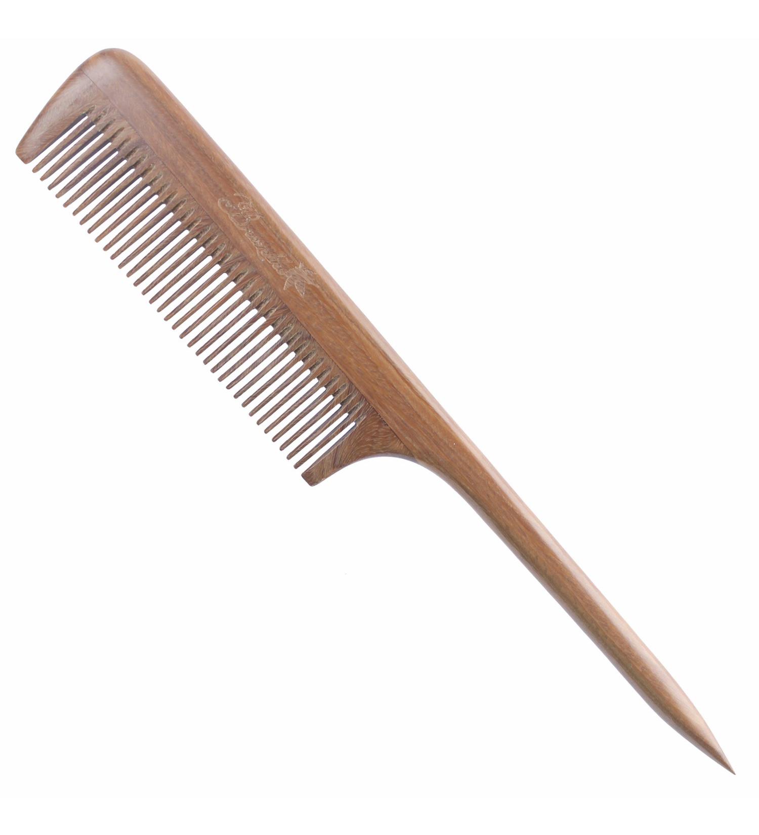 Breezelike Hair Comb - Fine Tooth Sandalwood Tail Comb - No Static Natural Wood Comb for Women - Buy Online on GoSupps.com