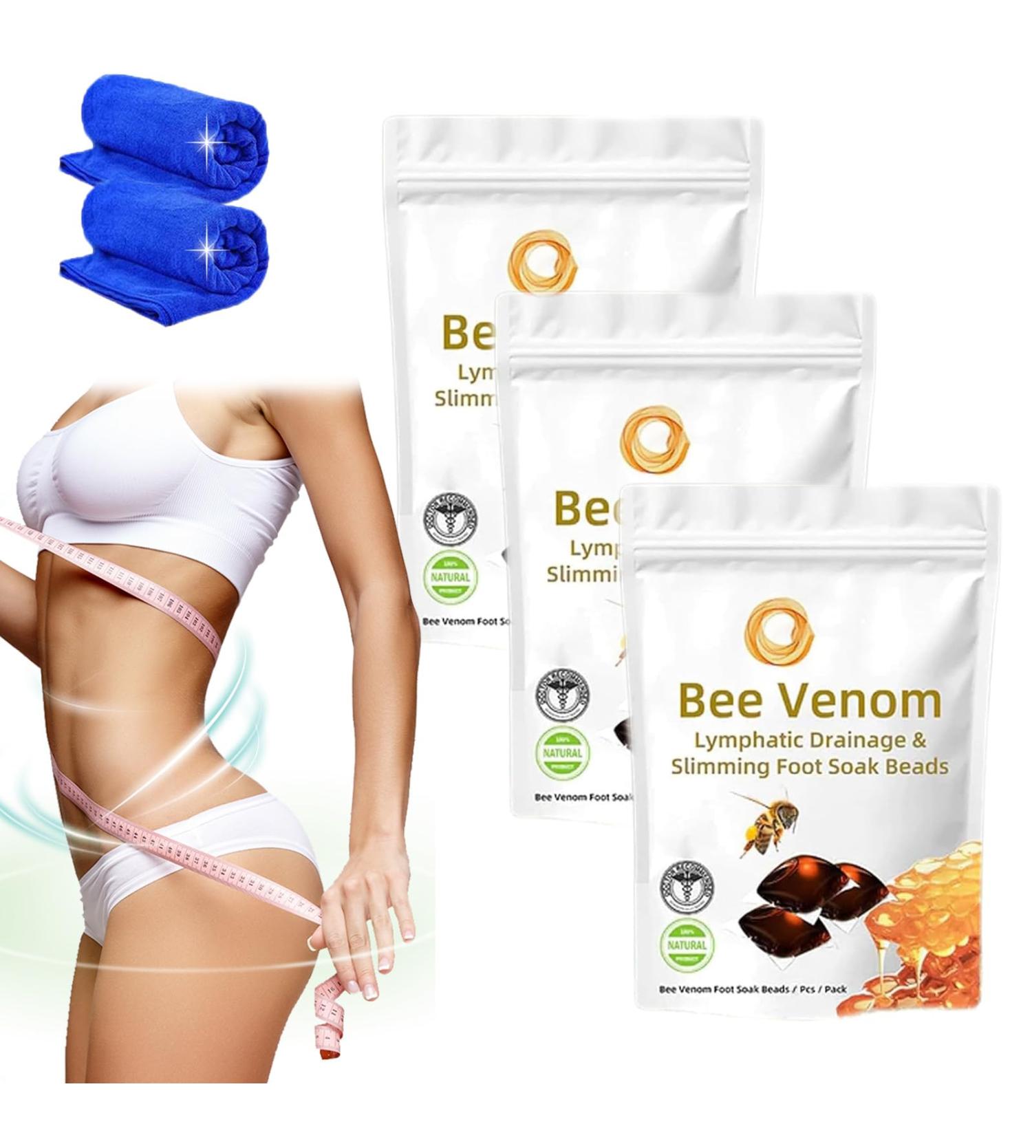 Lukmlca Bee Venom Lymphatic Drainage & Slimming Foot Soak Beads Body Detox Foot Soak Beads Aprolo Detoxingherbs Cleansing Foot Soak Beads Lukmlca Bee Venom Lymphatic Drainage Foot Soak (3pcs) - Buy Online on GoSupps.com