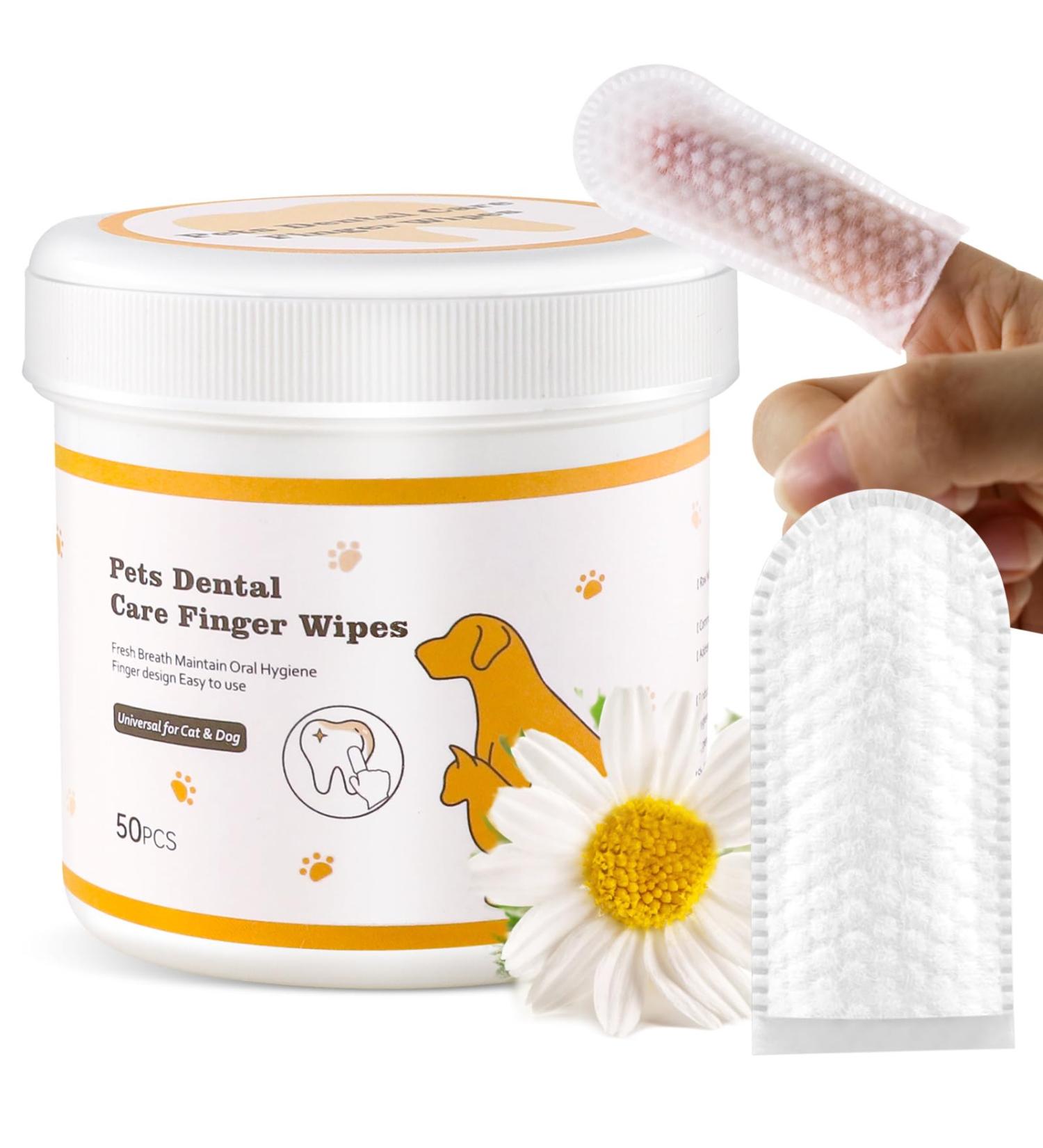 Kuckucki Nursing Towels for Dogs - Hypoallergenic Aloe Vera Cleaning Wipes for Pets' Teeth Ears & Eyes - 50 Tear-Resistant Wet Towels for Cats & Dogs - Buy Online on GoSupps.com