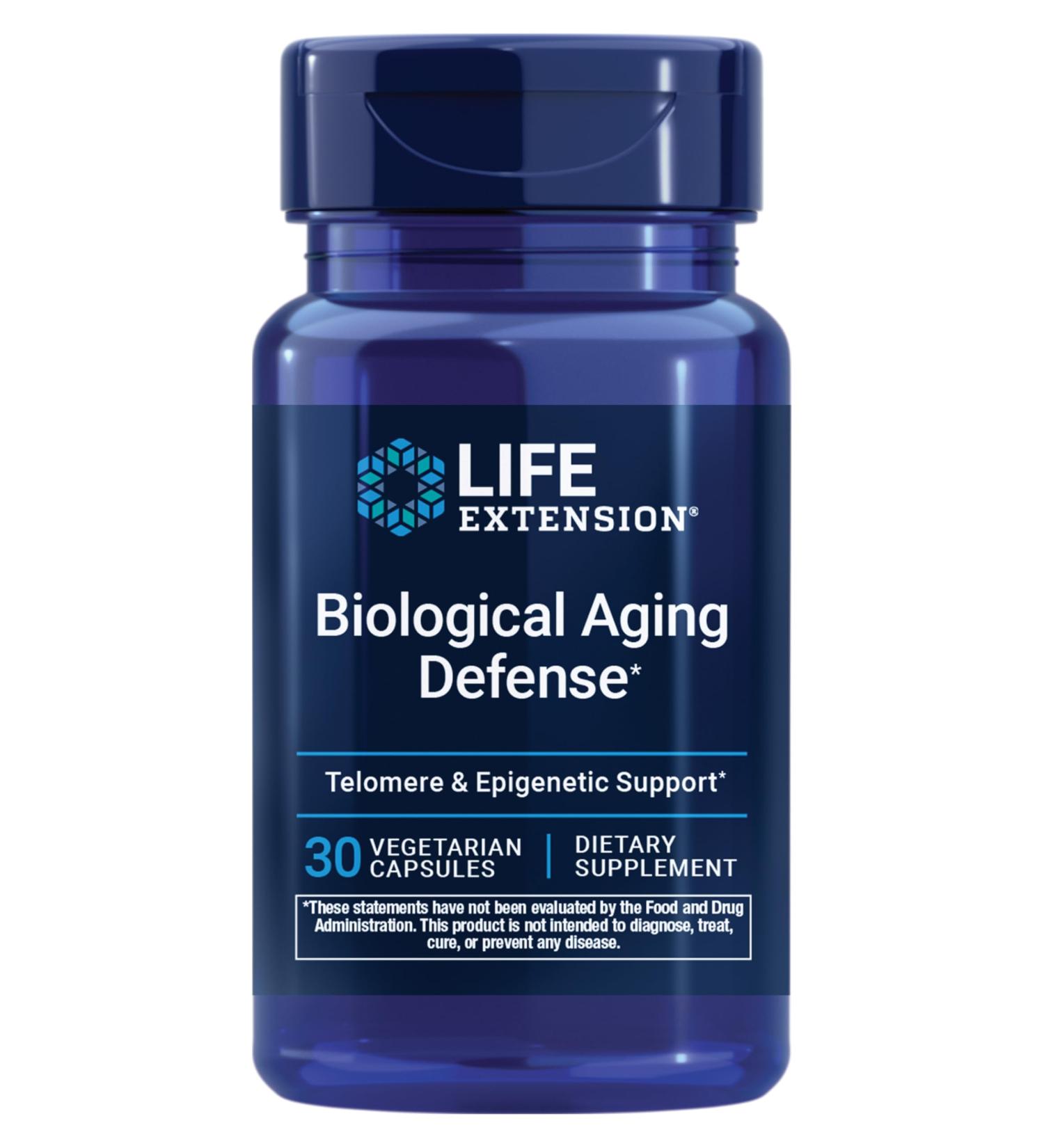 Life Extension Biological Aging Defense Healthy Aging Support DNA methylation telomere Supplement Scarlet beebalm Gluten-Free Non-GMO Vegetarian 30 Capsules - Buy Online on GoSupps.com