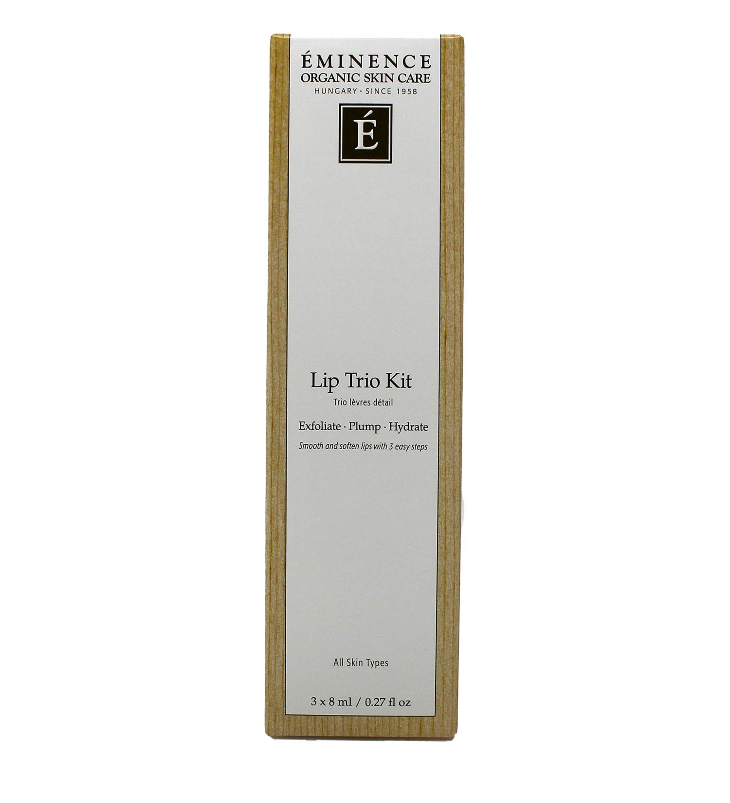 Eminence Organic Skincare Lip Trio - Hydrating & Natural Lip Care | Shop Internationally - Buy Online on GoSupps.com