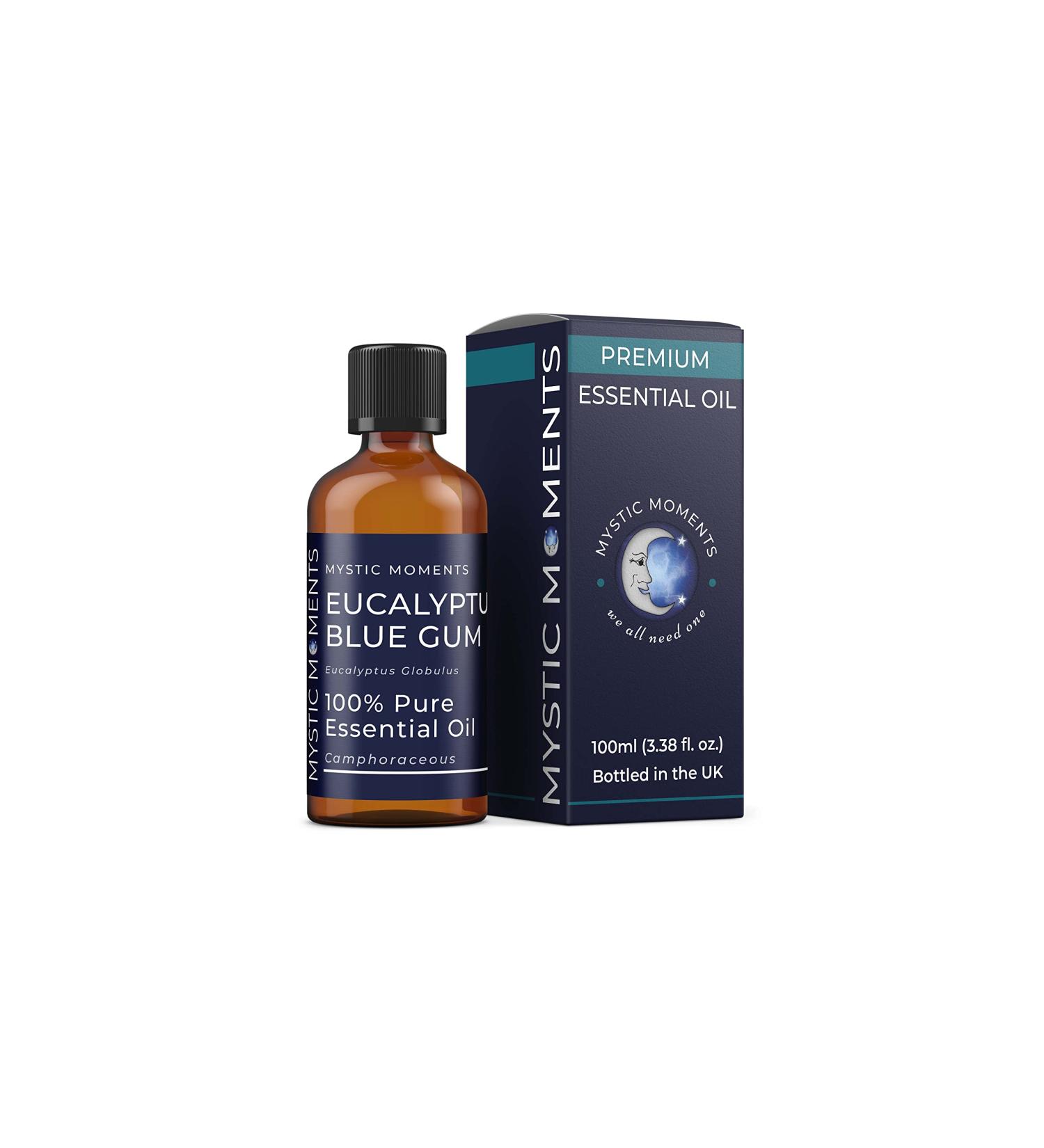 Mystic Moments | Eucalyptus Blue Gum Essential Oil - 100ml - 100% Pure - Buy Online on GoSupps.com