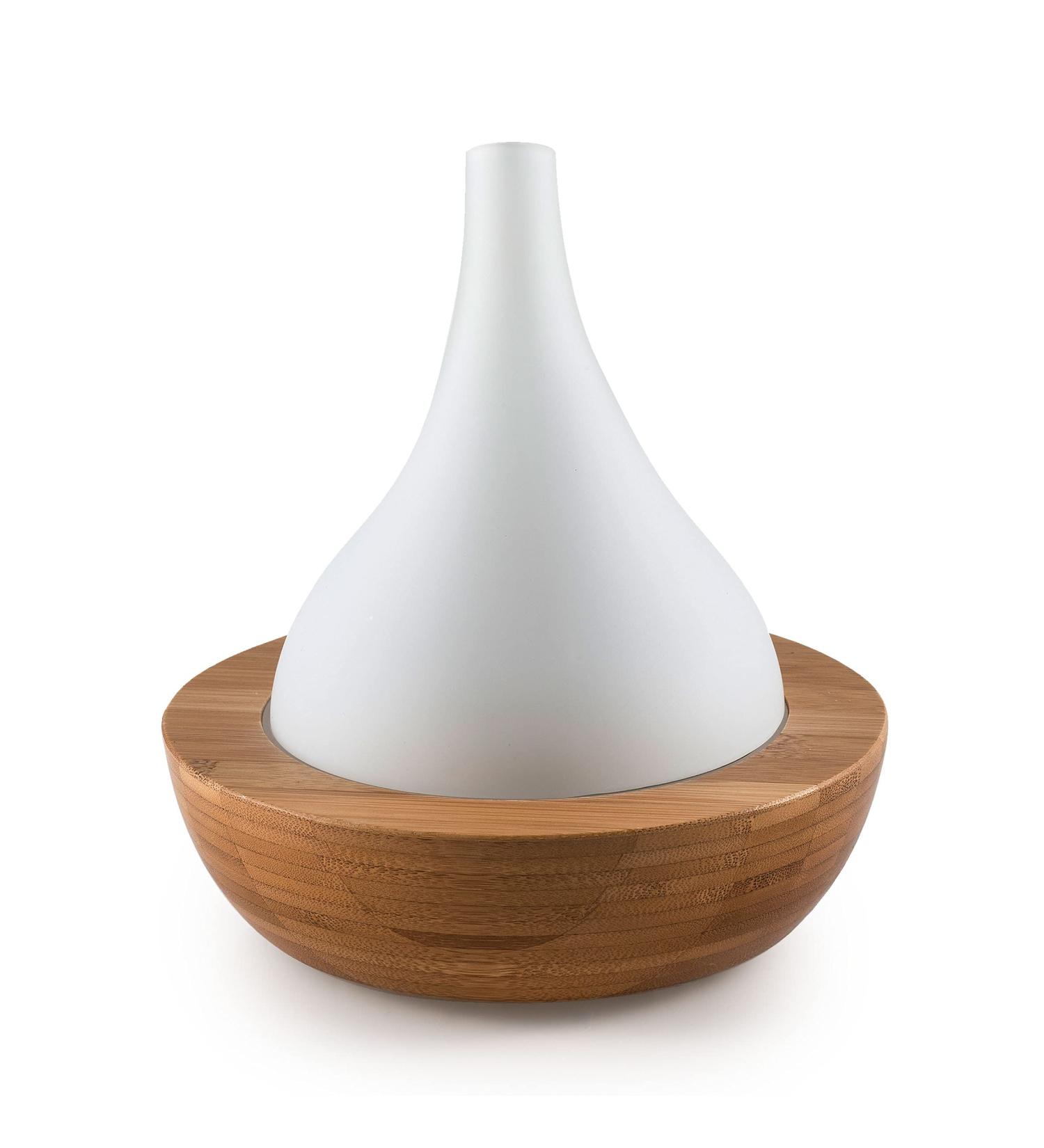 Aroma Diffuser Altais - Bamboo & Glass Essential Oil Diffuser for Tranquil Aromatherapy | International Shipping Available - Buy Online on GoSupps.com