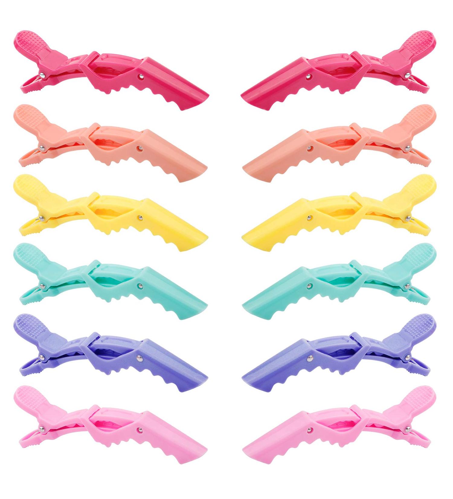 GLAMFIELDS 12 Pcs Alligator Hair Clips - Non-Slip Hair Styling & Cutting Clips for Professionals - Buy Online on GoSupps.com