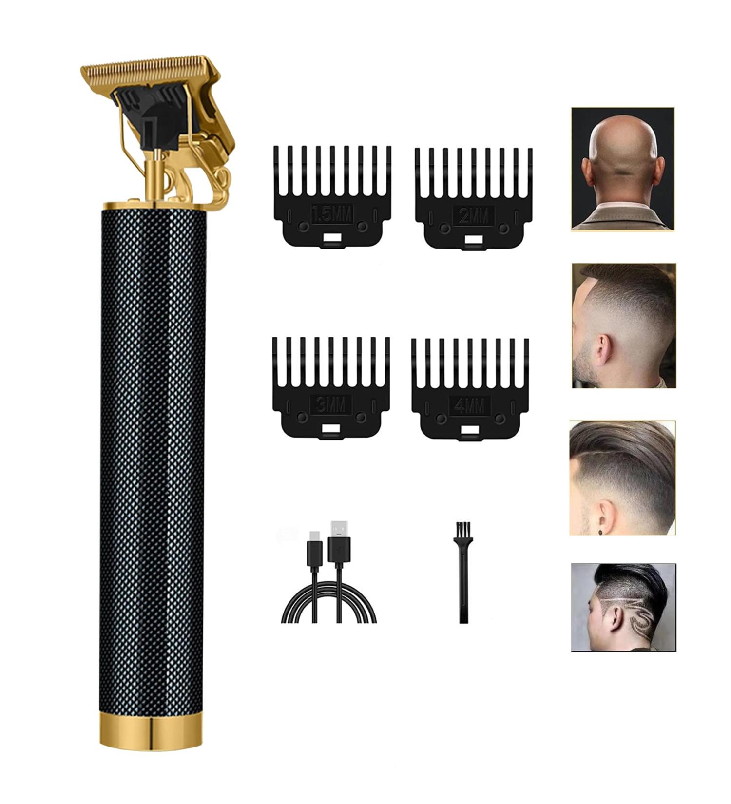 Precision T-Blade Professional Trimmer Set - Zero Gapped Hair Cutting Kit for Barbers & Home Use | Includes 4 Guide Combs - Buy Online on GoSupps.com