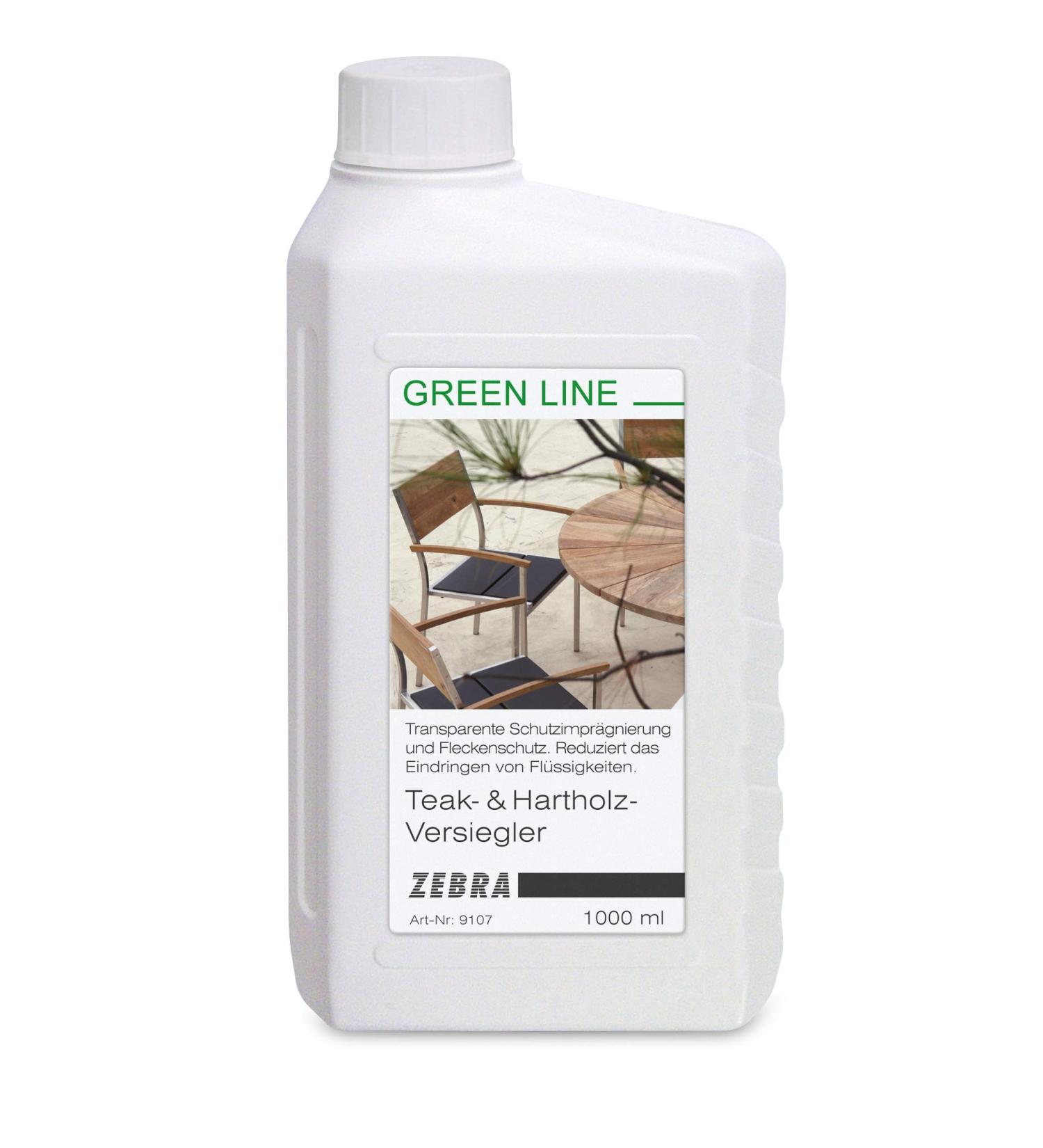 ZEBRA Teak & Hardwood Sealer 1000ml Greenline care for garden furniture