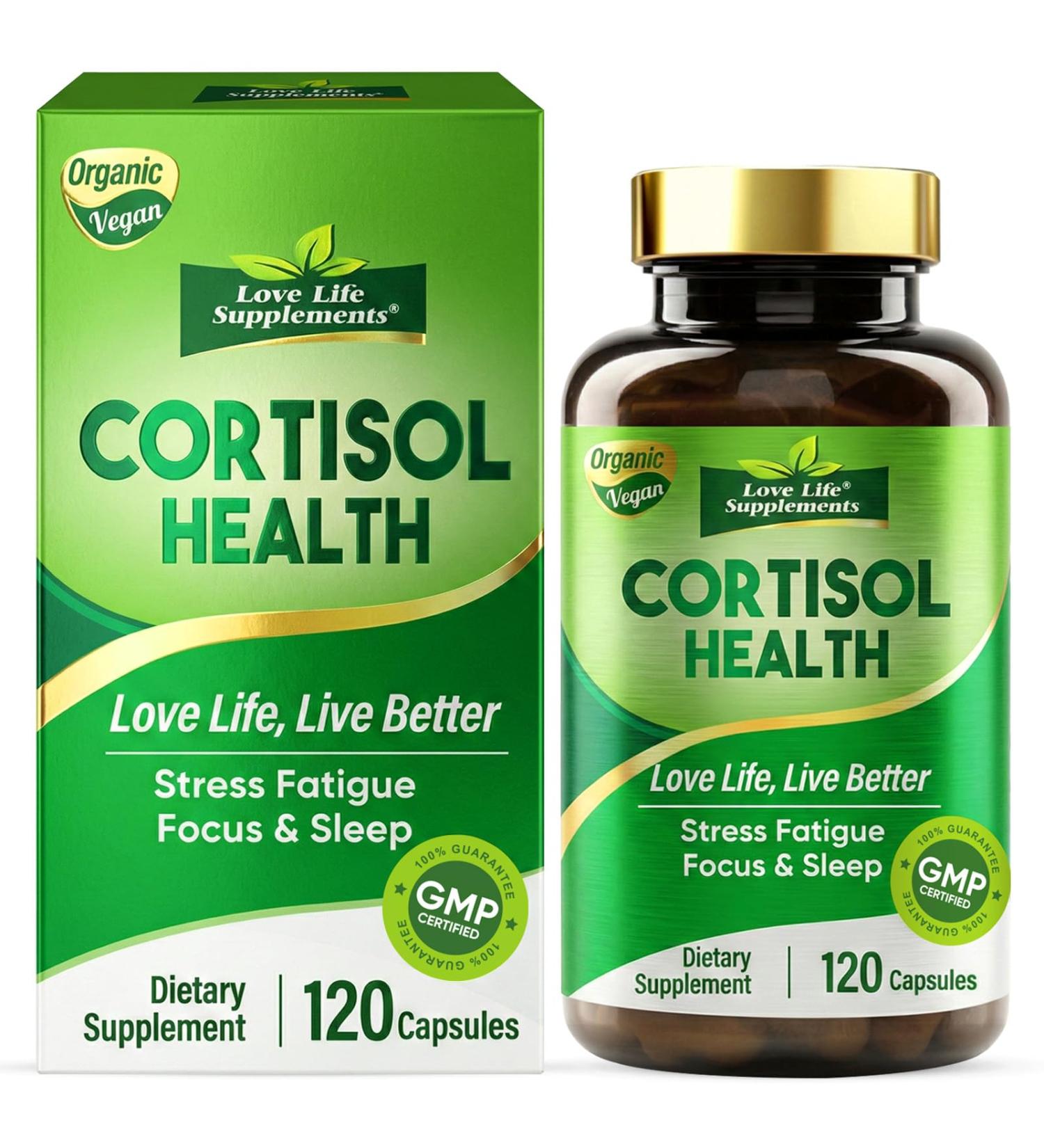 Cortisol Supplements for Women/Men Advanced Stress & Cortisol Support with Ashwagandha & Rhodiola Rosea Promotes Relaxation Mood Focus and Restful Sleep for Men and Women 120 Capsules - Buy Online on GoSupps.com