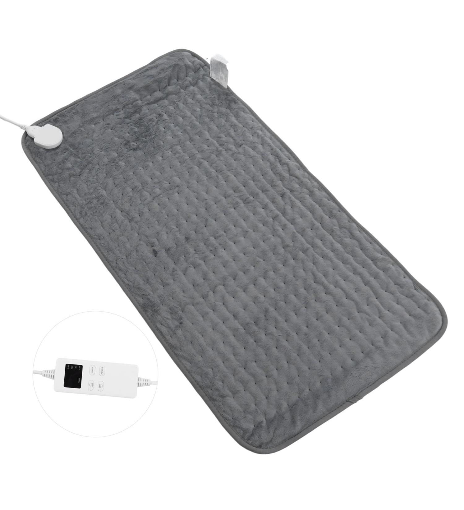 Haofy Heating Pad - Cuddly Soft 6 Heat Settings for Muscle Relaxation | Fast-Heating Gray Pad (EU Plug 220V) - Buy Online on GoSupps.com