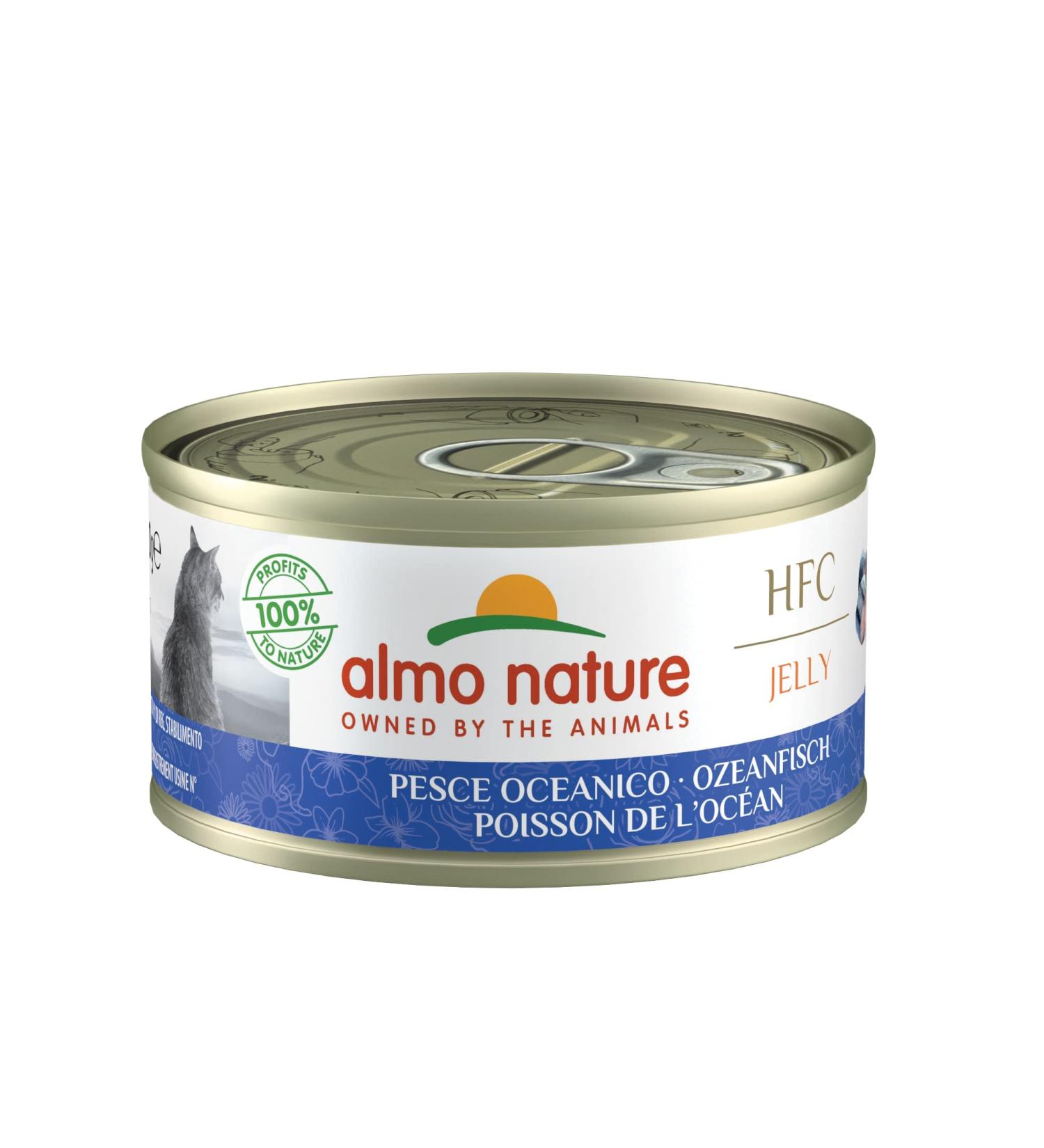 Almo Nature HFC Jelly Wet Cat Food - Ocean Fish 24-Pack (70g) - Nutritious & Delicious Cat Treats - Buy Online on GoSupps.com
