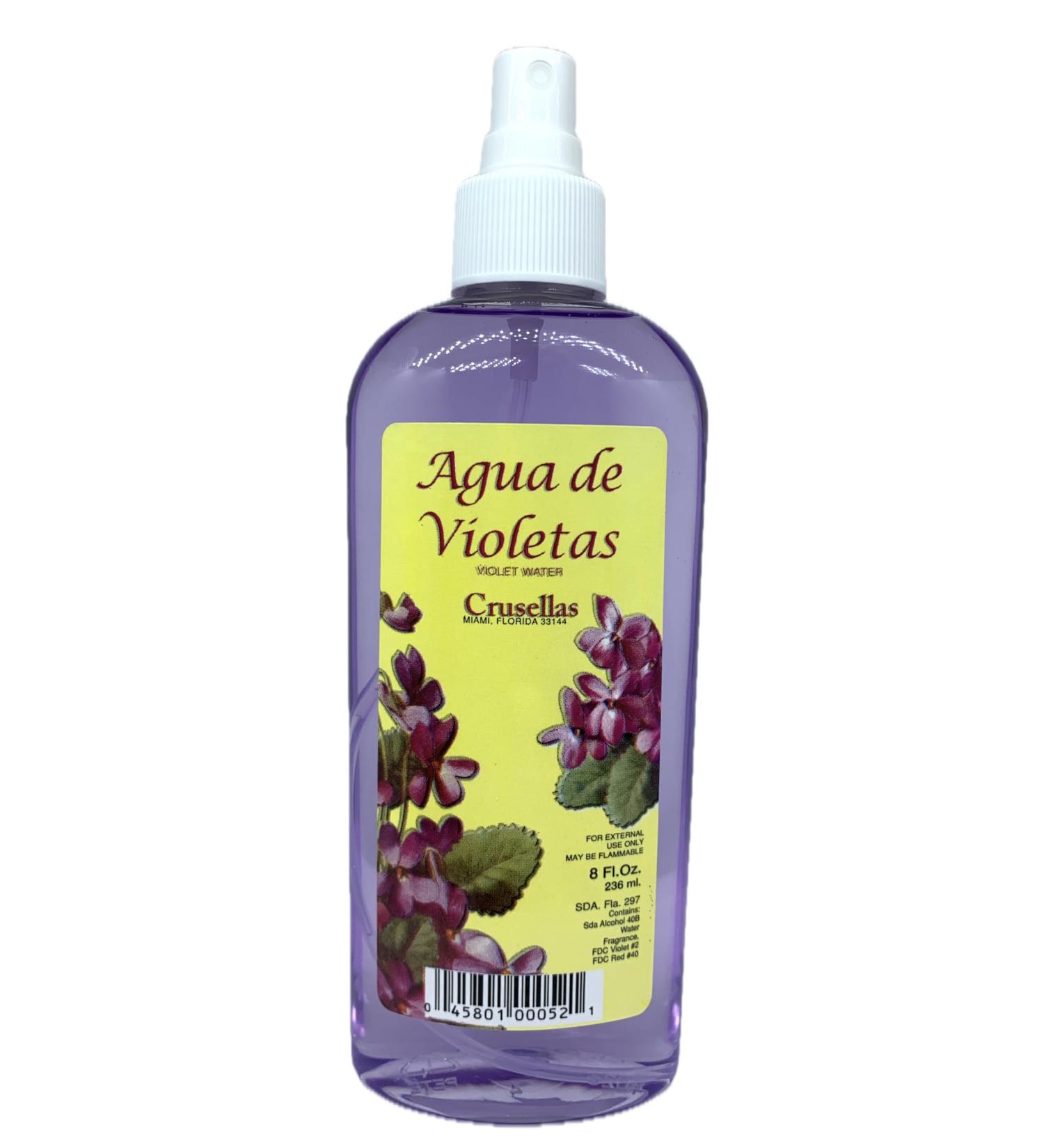 Agua de Violetas (Violet Water) Pump Spray 8 Fl. Oz. 8 Fl Oz (Pack of 1)