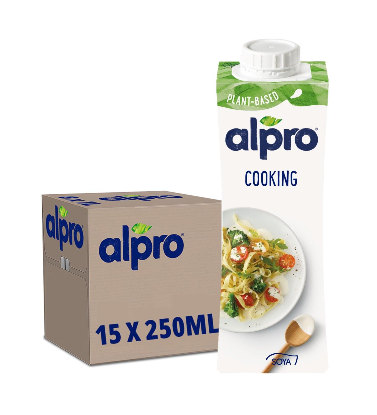Alpro - Vegetable Cream - Soy For Cooking - 250mL - Pack of 15x250mL