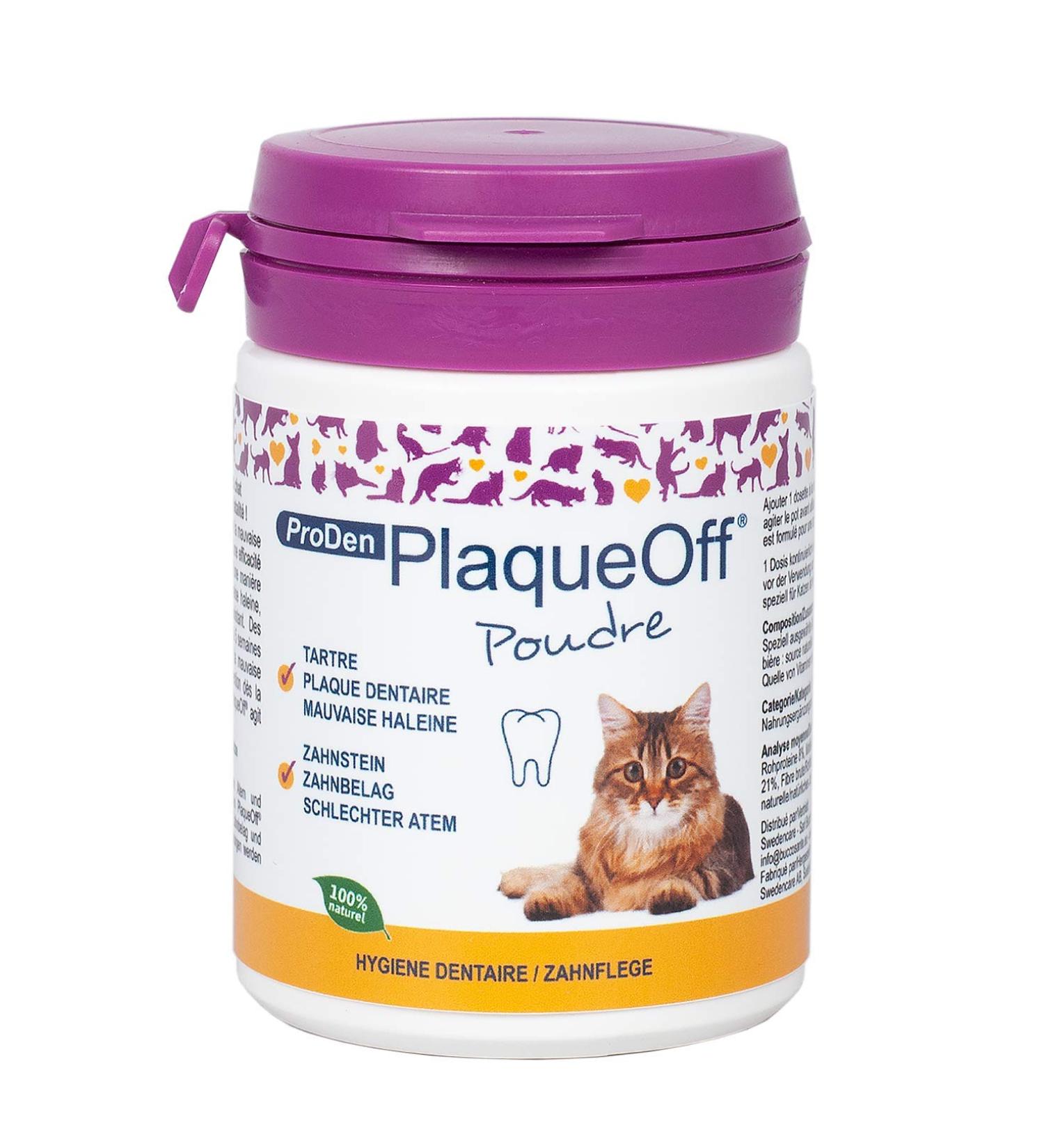 PlaqueOff Cat Dental Care Powder 40g - Pack of 2 - Buy Online on GoSupps.com