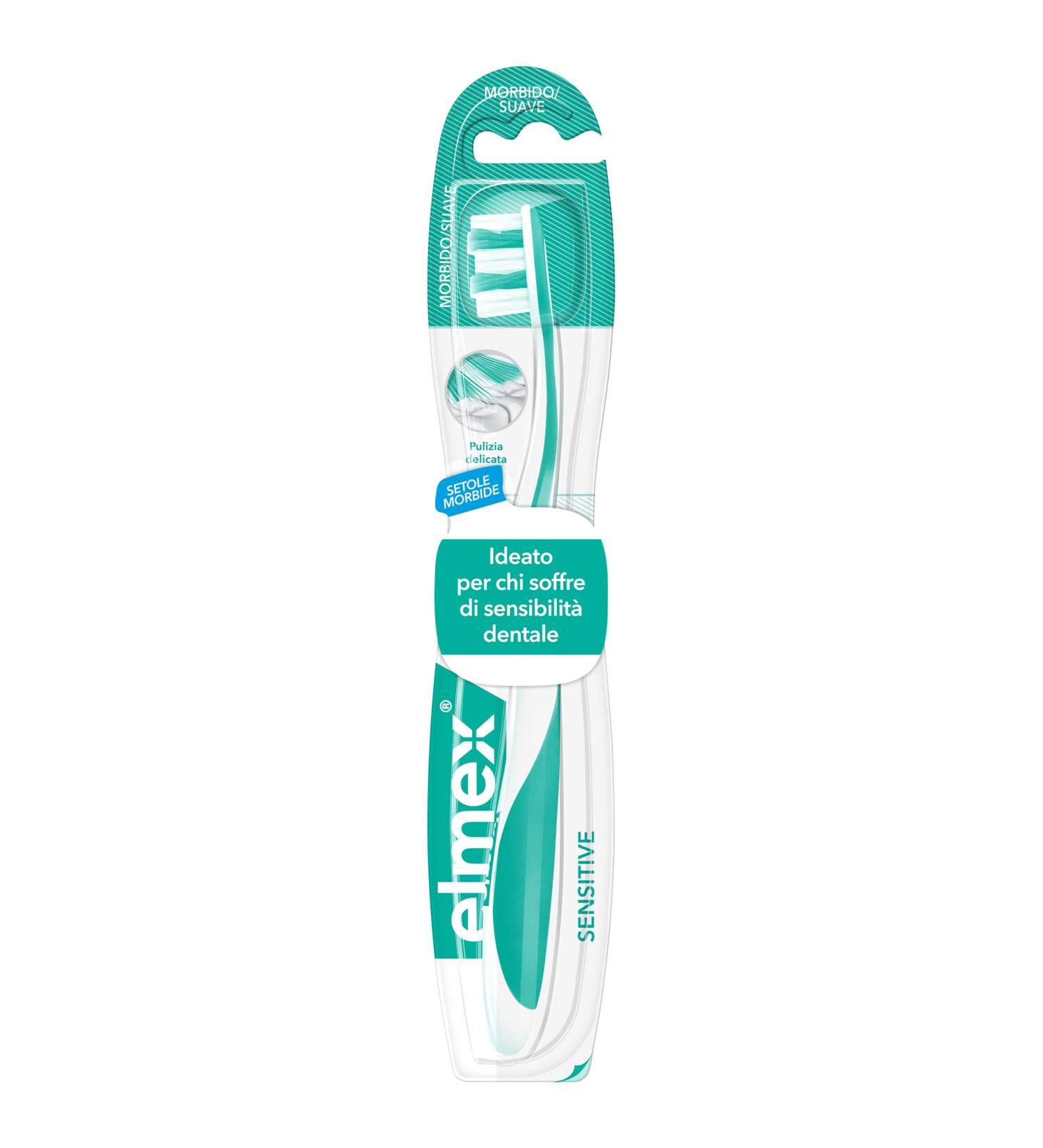 Elmex Sensitive Teeth Toothbrush - Soft Bristles for Gentle Care | International Shipping Available - Buy Online on GoSupps.com