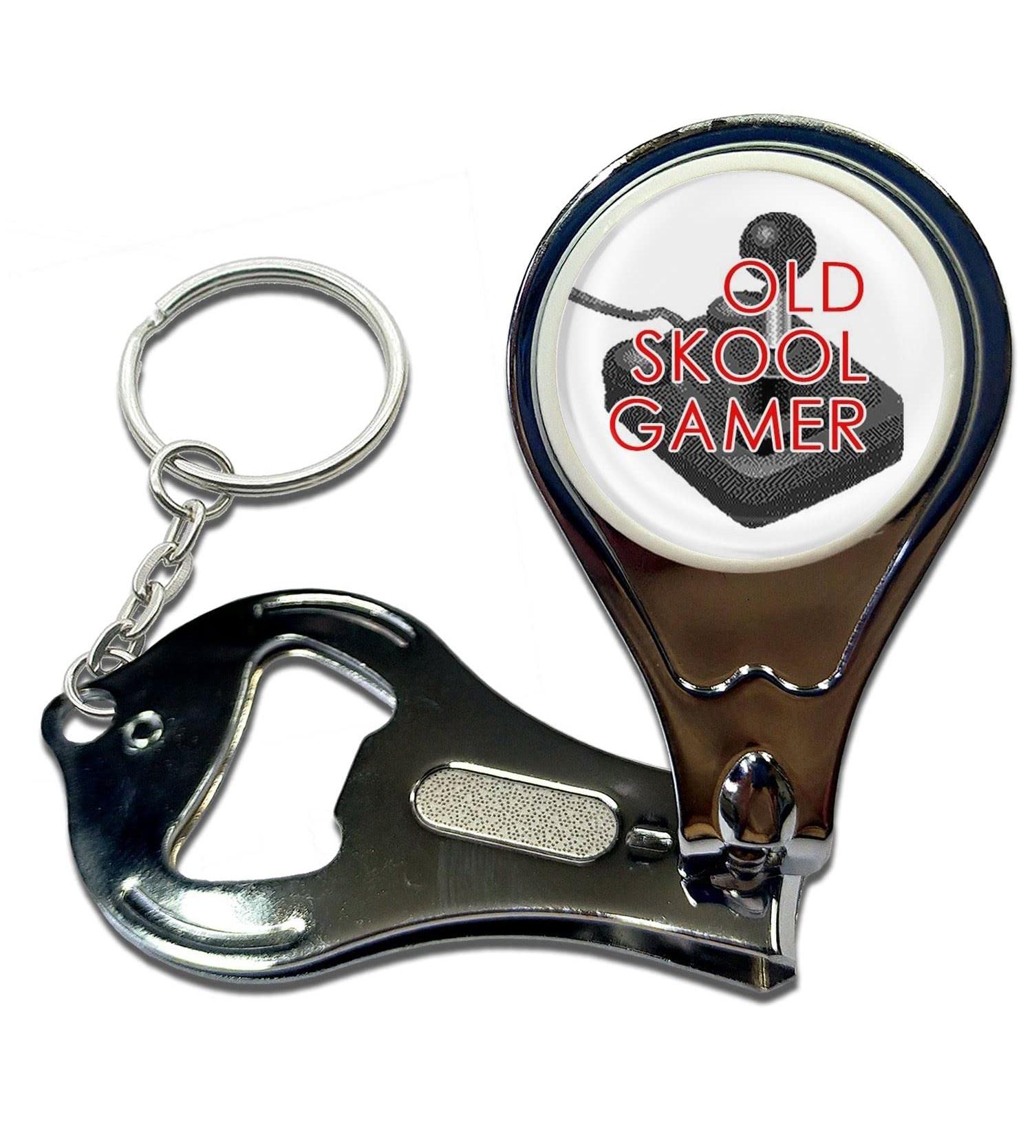 BadgeBeast.co.uk Old Skool Gamer - Key Ring Bottle Opener and Nail Clipper - Buy Online on GoSupps.com