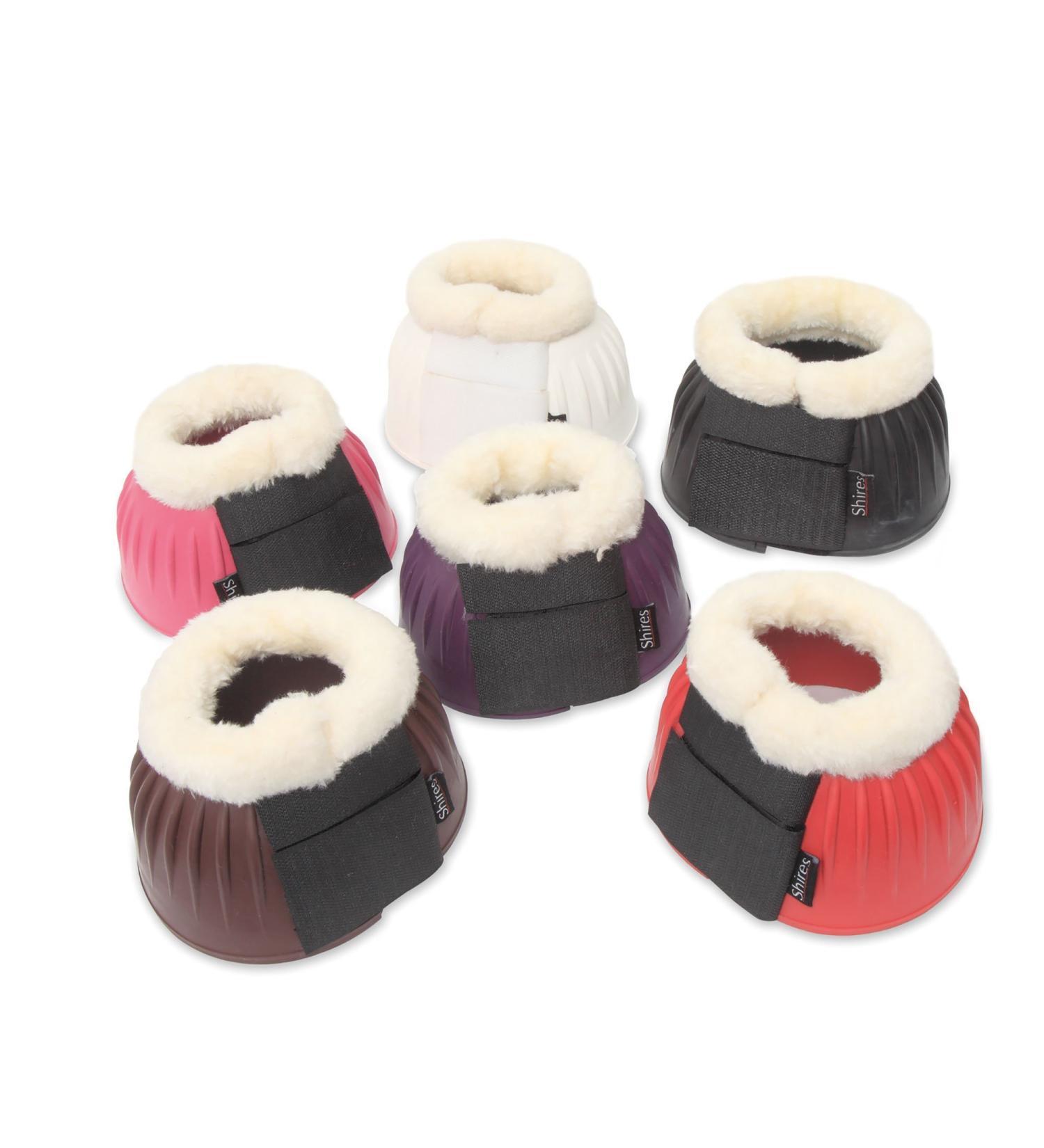 Shires ARMA Touch Close Bell Boots Red - Red Cob