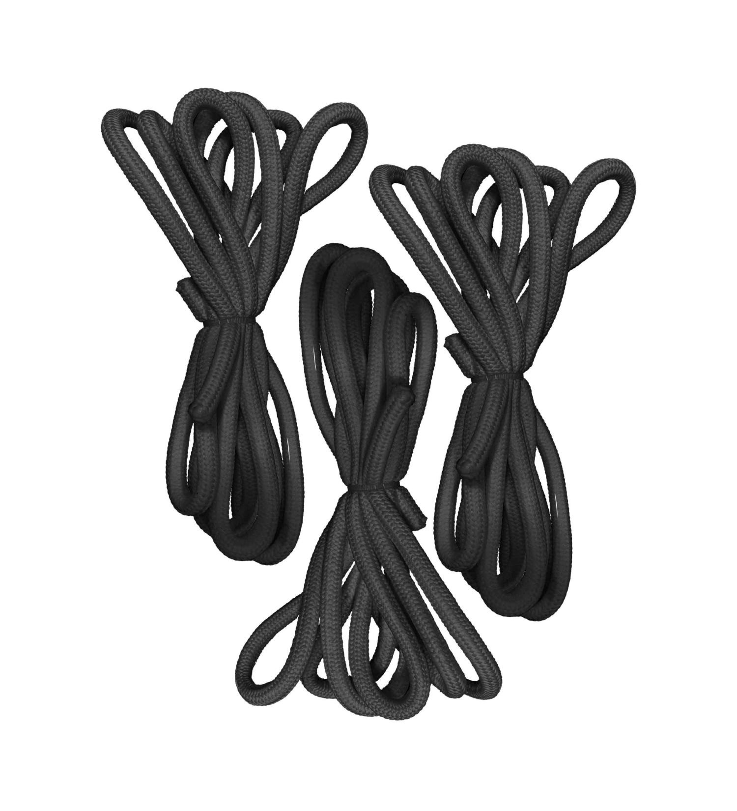 02FIT Replacement Drawstring for Martial Arts Pants Jiu Jitsu Gi Pant Bungee BJJ Pent BJJ Belt BJJ Suit Black Pack 3