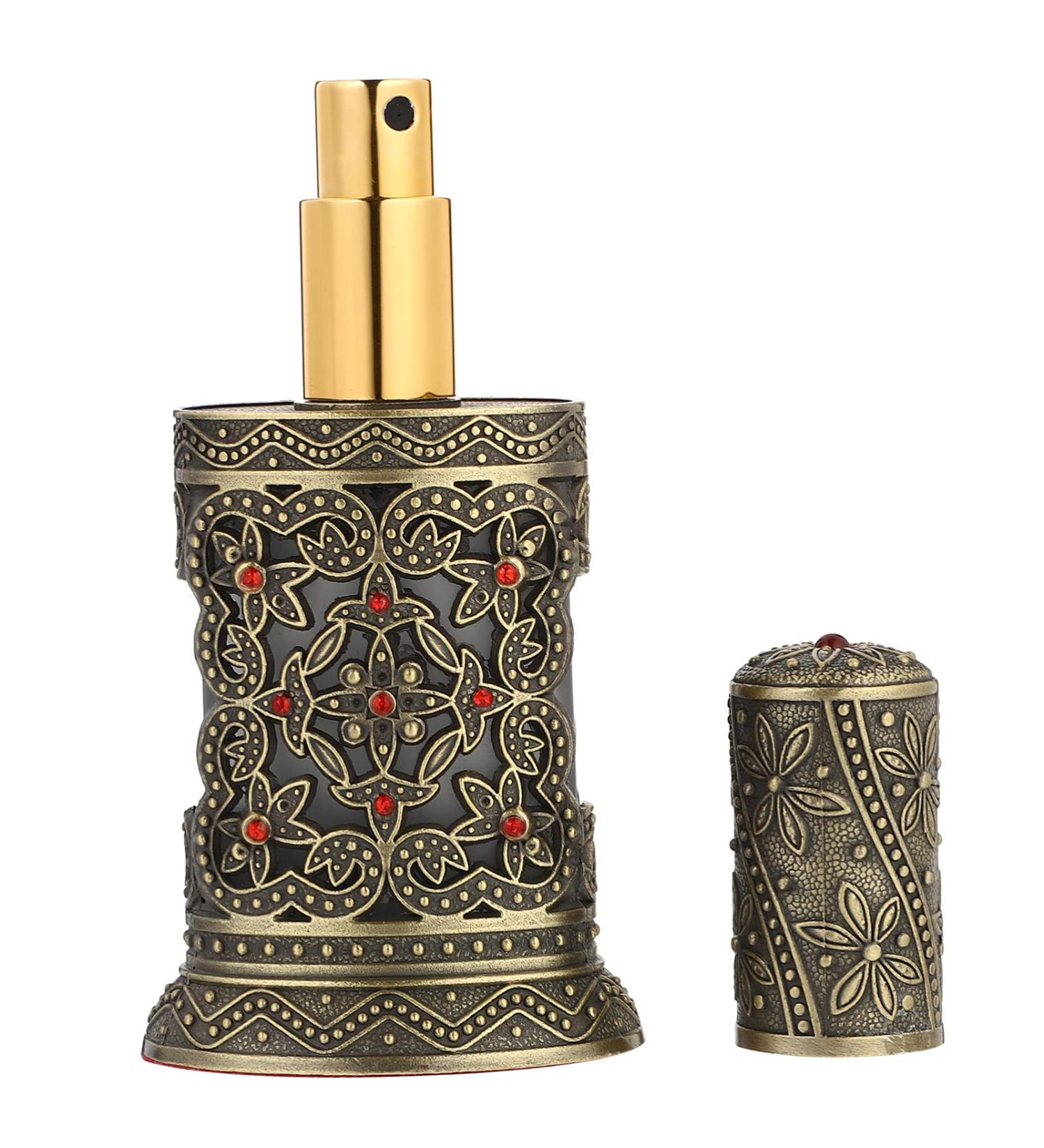 Perfume Bottle Aromatherapy Bottle Fragrance Containers Spray Essential Oil Container Vintage Glass Bottle Makeup Mister Men Ornaments Composite Material Travel Pure Dew - Buy Online on GoSupps.com