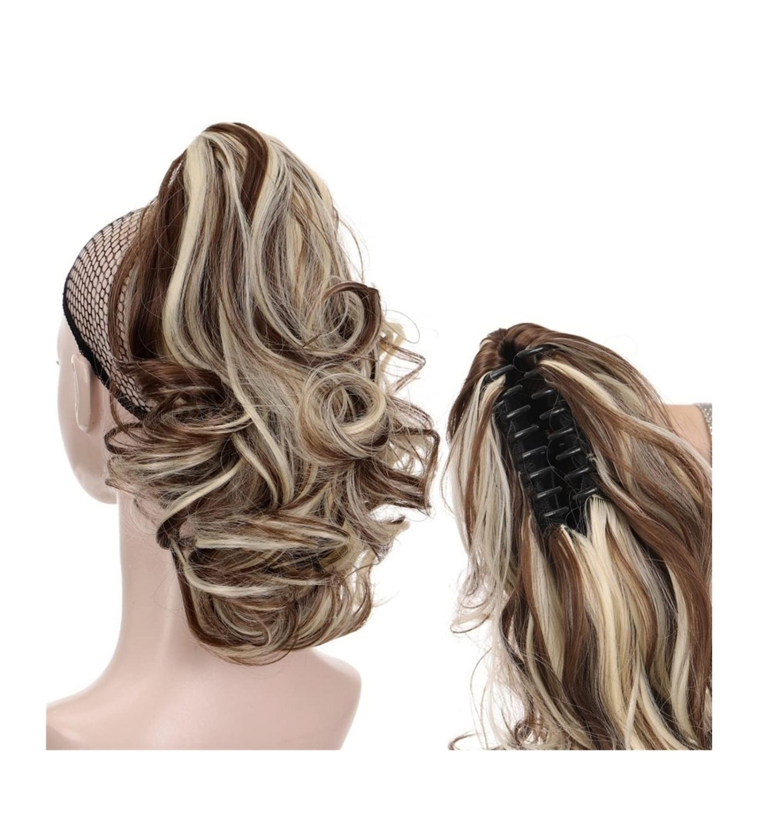 Ponytail Extensions Extensions for Daily Use Party Fake Ponytail Hairpieces Short Wavy Ponytail Extensions Synthetic Ponytail for Women Claw Clip in Ponytail Hair for Women(Color:005) - Buy Online on GoSupps.com