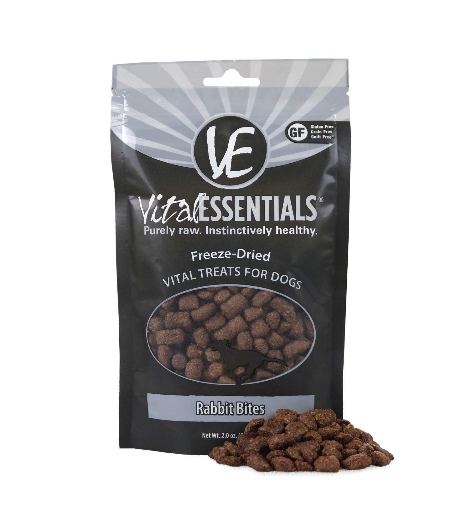 Vital Essentials Freeze-Dried Rabbit Treats for Dogs - 2.0 oz | Healthy & Nutritious - Buy Online on GoSupps.com