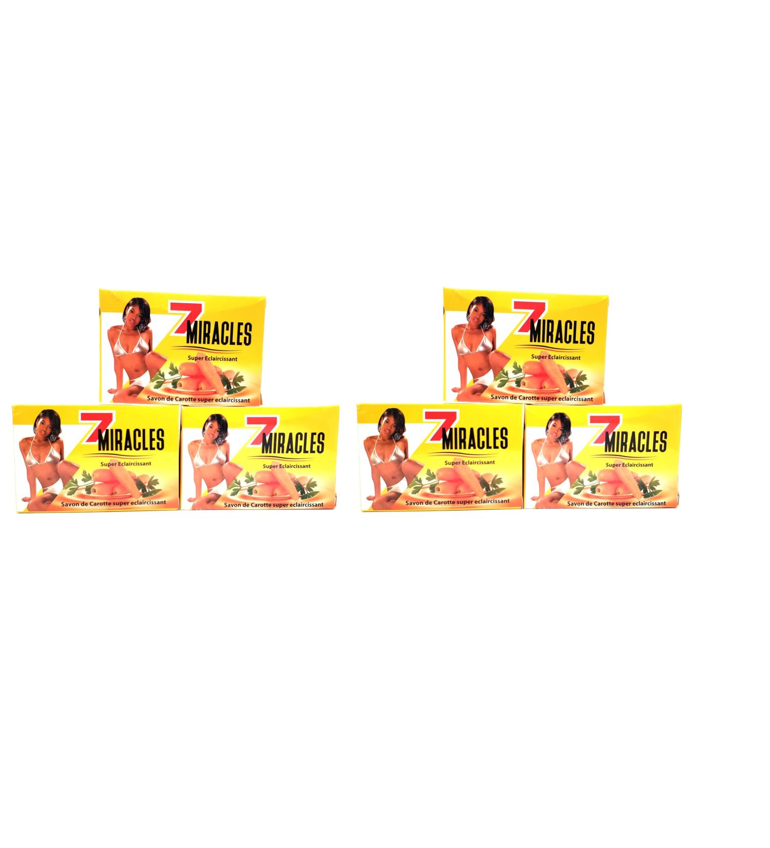 7 Miracles Carrot Bar Soap Set of 6 Carrote