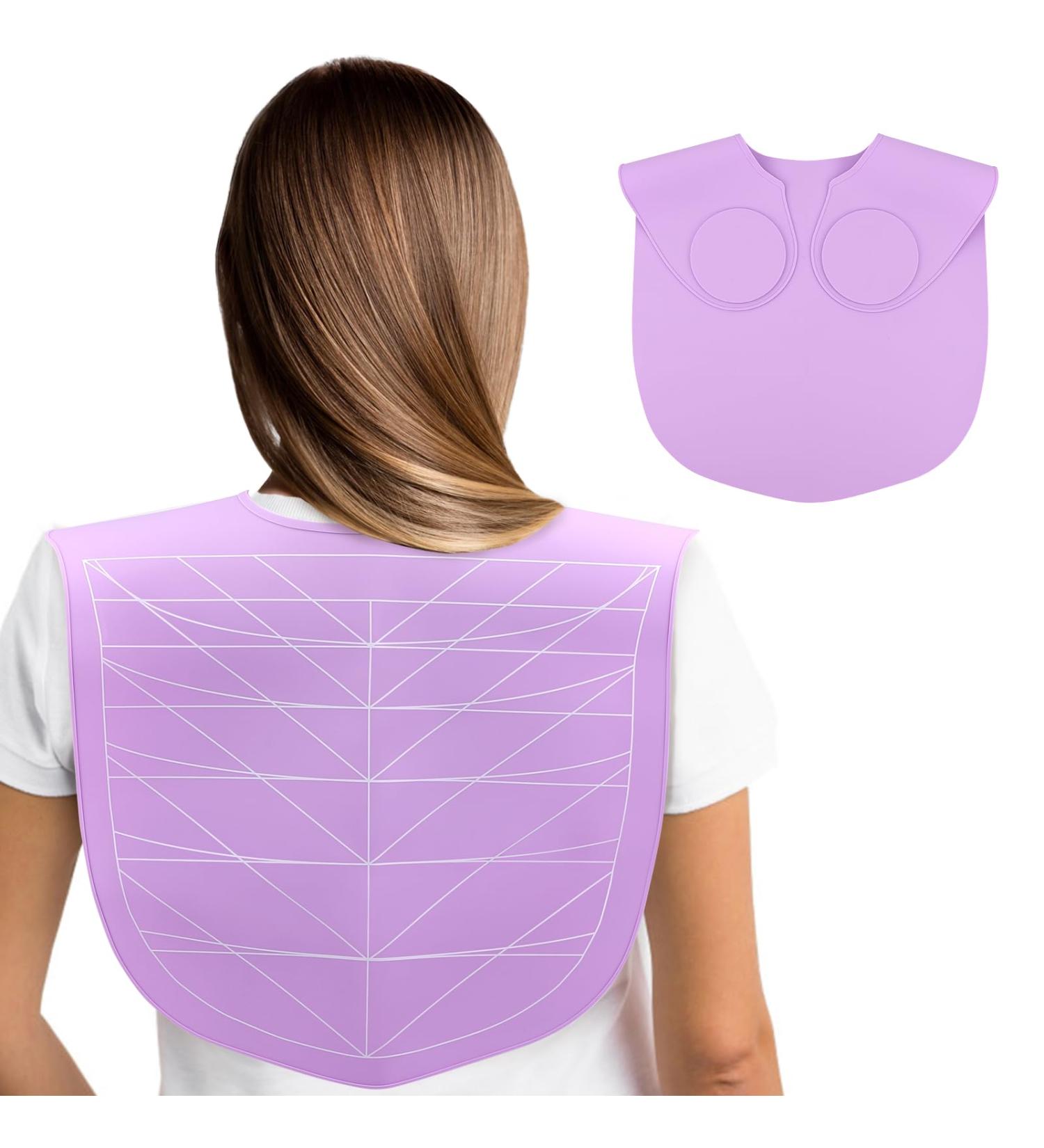 Segbeauty Purple Hair Cutting Guide Mat - Waterproof Silicone Professional Salon Cutting Mat with Guidelines & Weighted Neck Wrap for Stylists - Buy Online on GoSupps.com