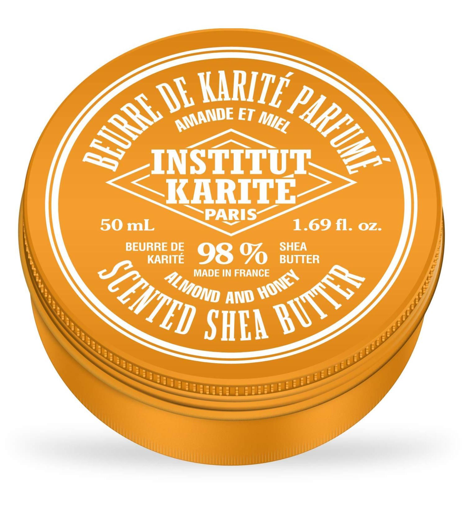Institut Karit Paris 98% Pure Shea Butter with Almond & Honey - 50 ml | Nourishing Moisturizer for Soft Skin - Buy Internationally - Buy Online on GoSupps.com