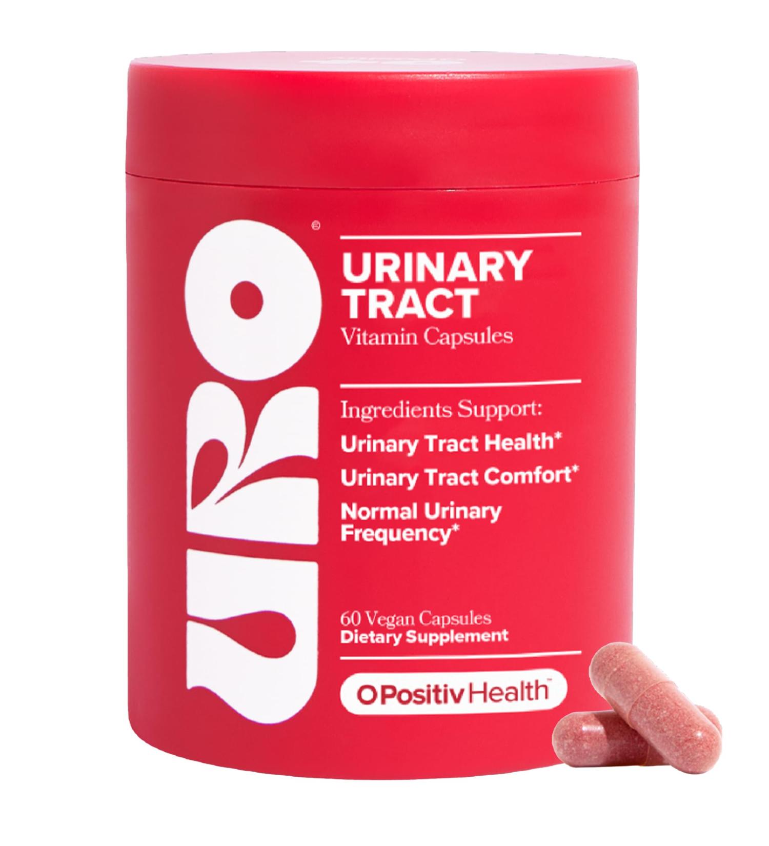 O Positiv URO Urinary Tract Health Supplement for Women 60 Count (Pack of 1) - Urinary Support Vitamins with Pacran Complete Cranberry Extract D-Mannose & Vitamin C - Vegan & Gluten-Free - Buy Online on GoSupps.com
