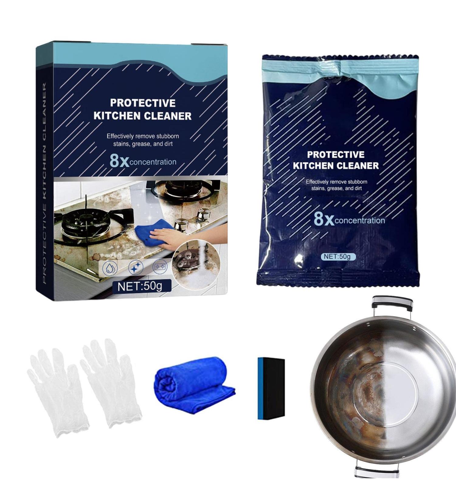 Heavy Oil Cleaning Powder - Oil Pollution for All-Around Clean Gentle Solution Kitchen Cleaning Powder for Pots Stoves Pot Bottoms Floors Sinks Faucets and Tiles Sreeka - Buy Online on GoSupps.com