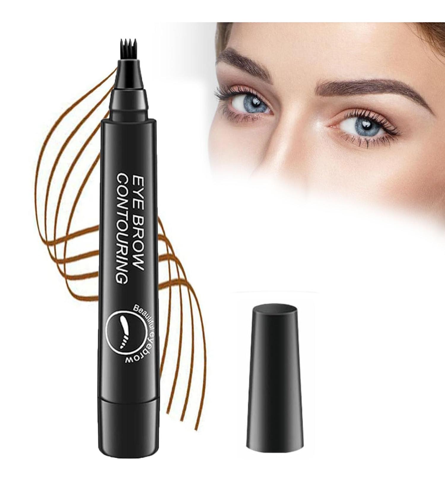 Generic 2024 New Waterproof Brow Pencil with Micro-Fork Tip Magic Eyebrow Pencil 3D Waterproof Microblading Eyebrow Pen (Natural Black) - Buy Online on GoSupps.com
