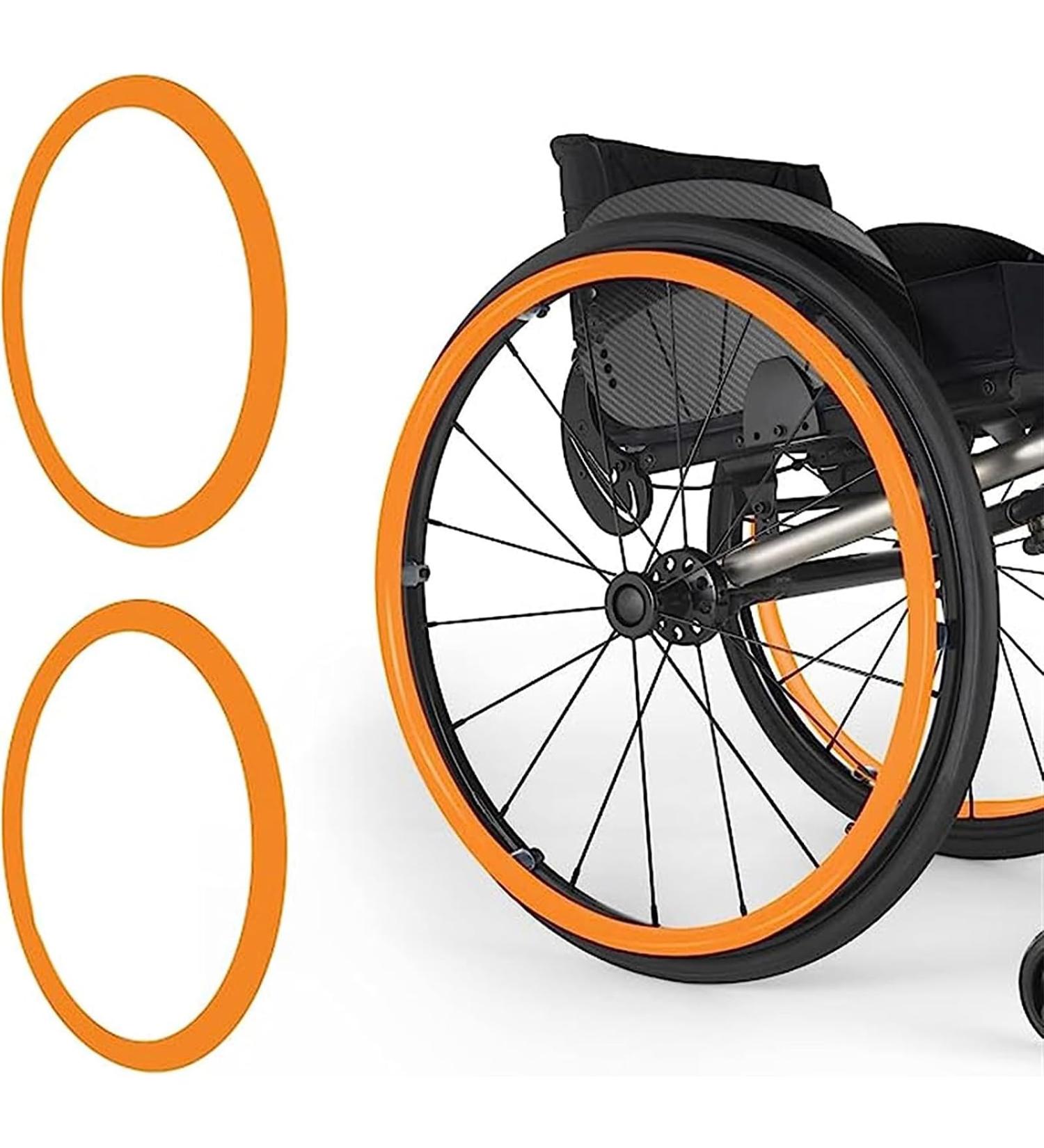 Wheelchair Push Rim handrim Covers 24inch Non-Slip Wheelchair Push Rim Grips 1 Pair Silicone Wheelchair Hand Push Cover Rear Wheel Grips Cover Wheelchair Accessories(Orange 24in) 24in Orange - Buy Online on GoSupps.com