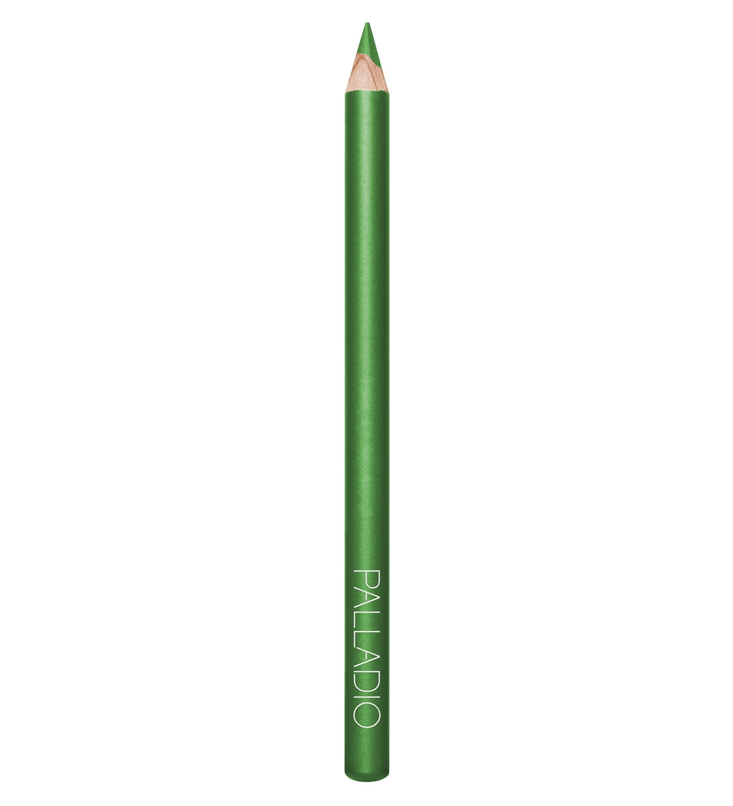 Palladio Wooden Eyeliner Pencil - Thin Pencil Shape for Easy Application - Long Lasting, Rich Pigment in Lime Green - 1 Count - Buy Online on GoSupps.com