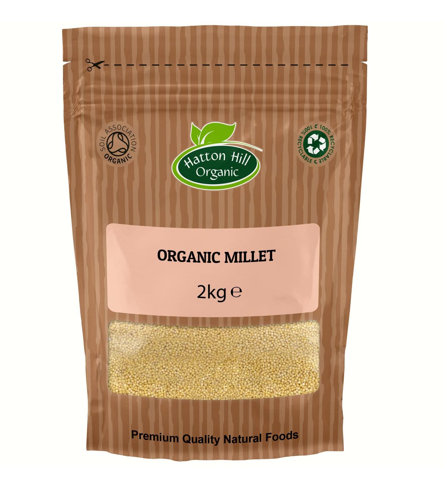 Organic Millet Grain 2kg - Hatton Hill Organic | Free UK Delivery - Buy Online on GoSupps.com