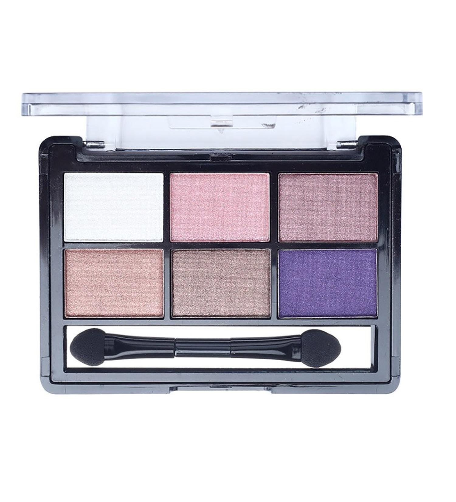 Mallofusa 6 Colors Eye Shadow Palette - Shimmer, Matte & Smokey Shades - 0.42 oz Makeup Kit - Buy Online on GoSupps.com