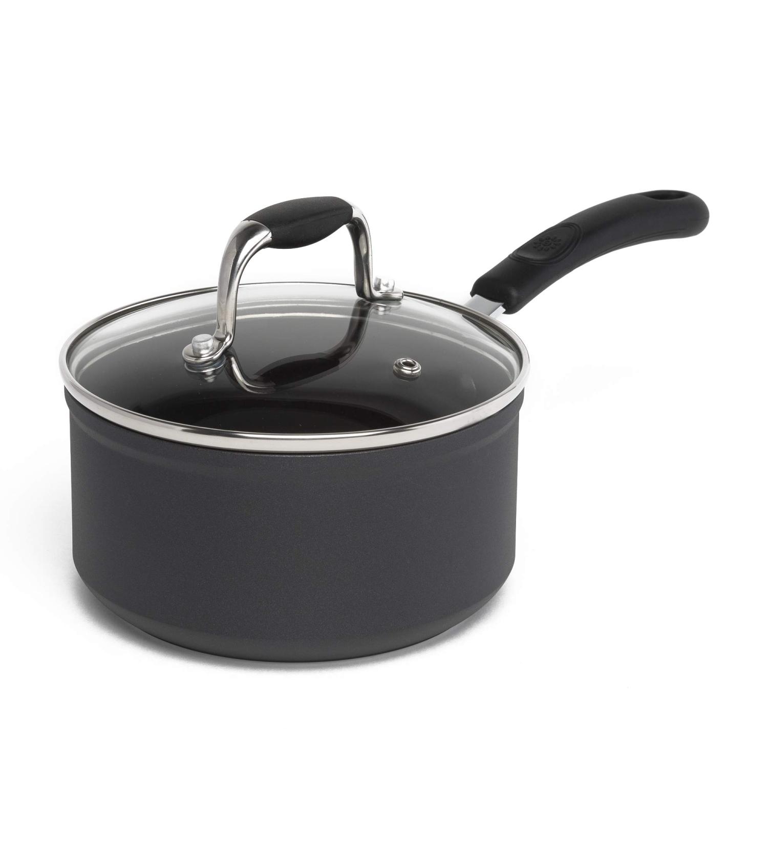 Ecolution Symphony 1.5 Qt Slate Saucepan with Glass Lid - Durable Cookware - Buy Online on GoSupps.com