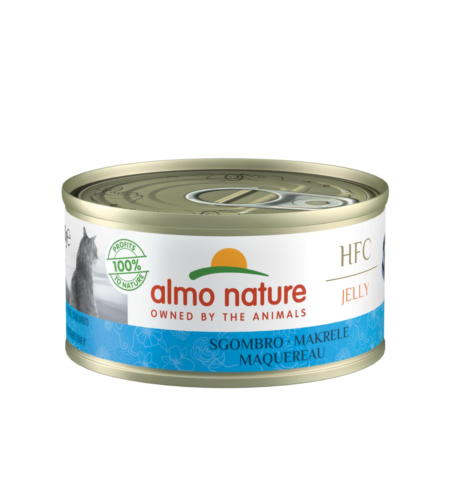 Buy Almo Nature HFC Jelly Wet Cat Food - Mackerel 24-Pack (24 x 70g) | Premium Seafood Nutrition for Cats - Ship Worldwide - Buy Online on GoSupps.com