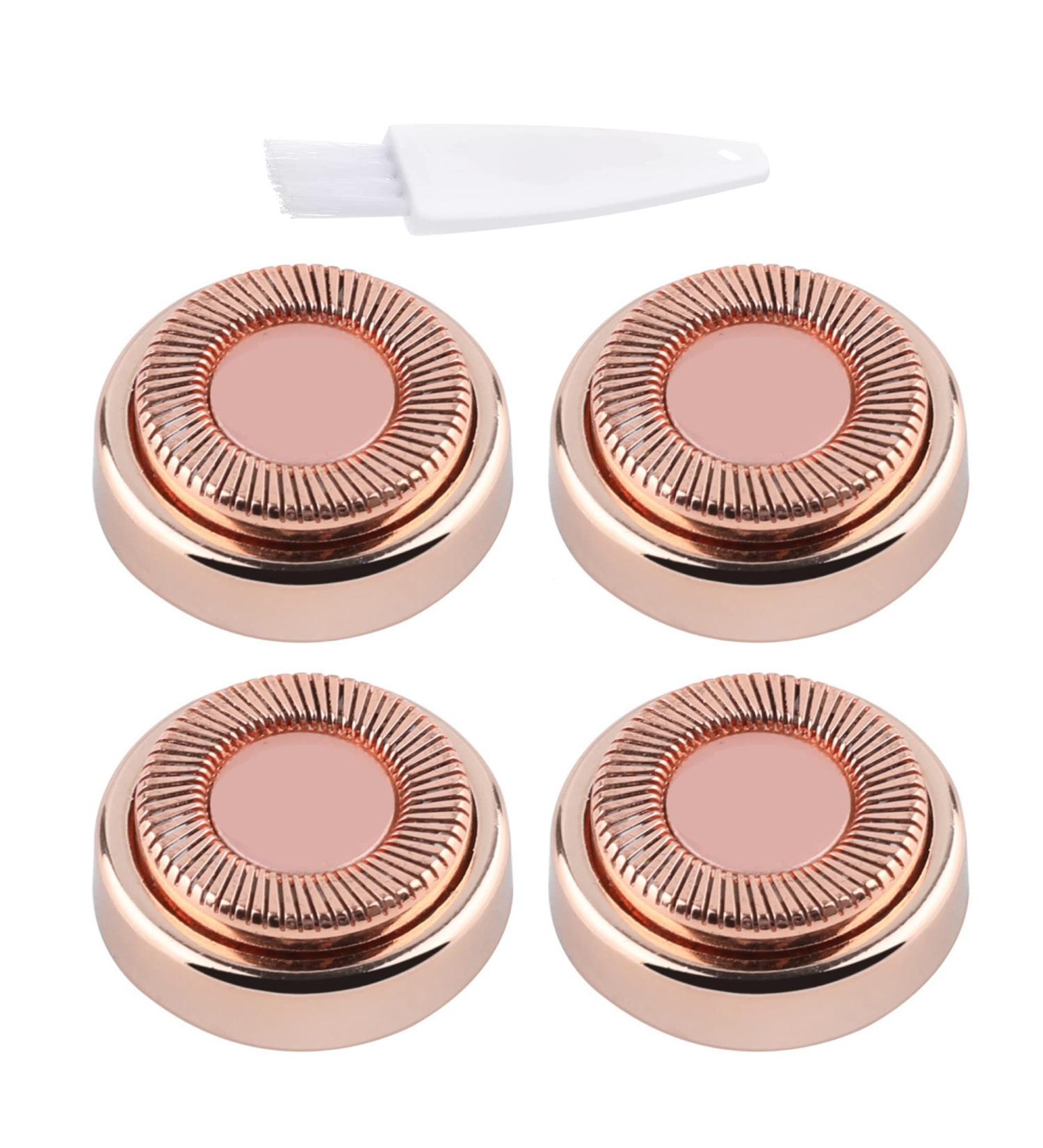Facial Hair Remover Replacement Head 4 Pack - Compatible with Gen 1 Finishing Touch Flawless Tool for Women - 18k Rose Gold Plated - Single Halo Design - Buy Online on GoSupps.com