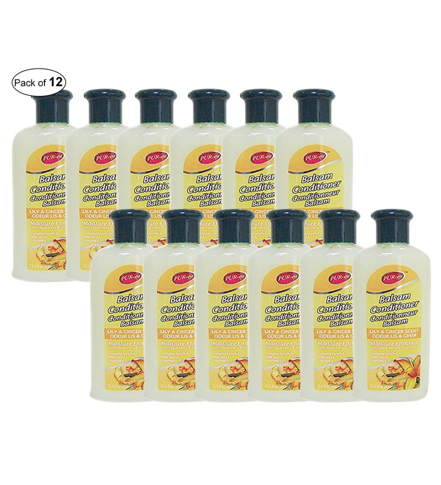 Balsam Conditioner With Lily & Ginger Scent(400ml) (Pack Of 12) by Purest