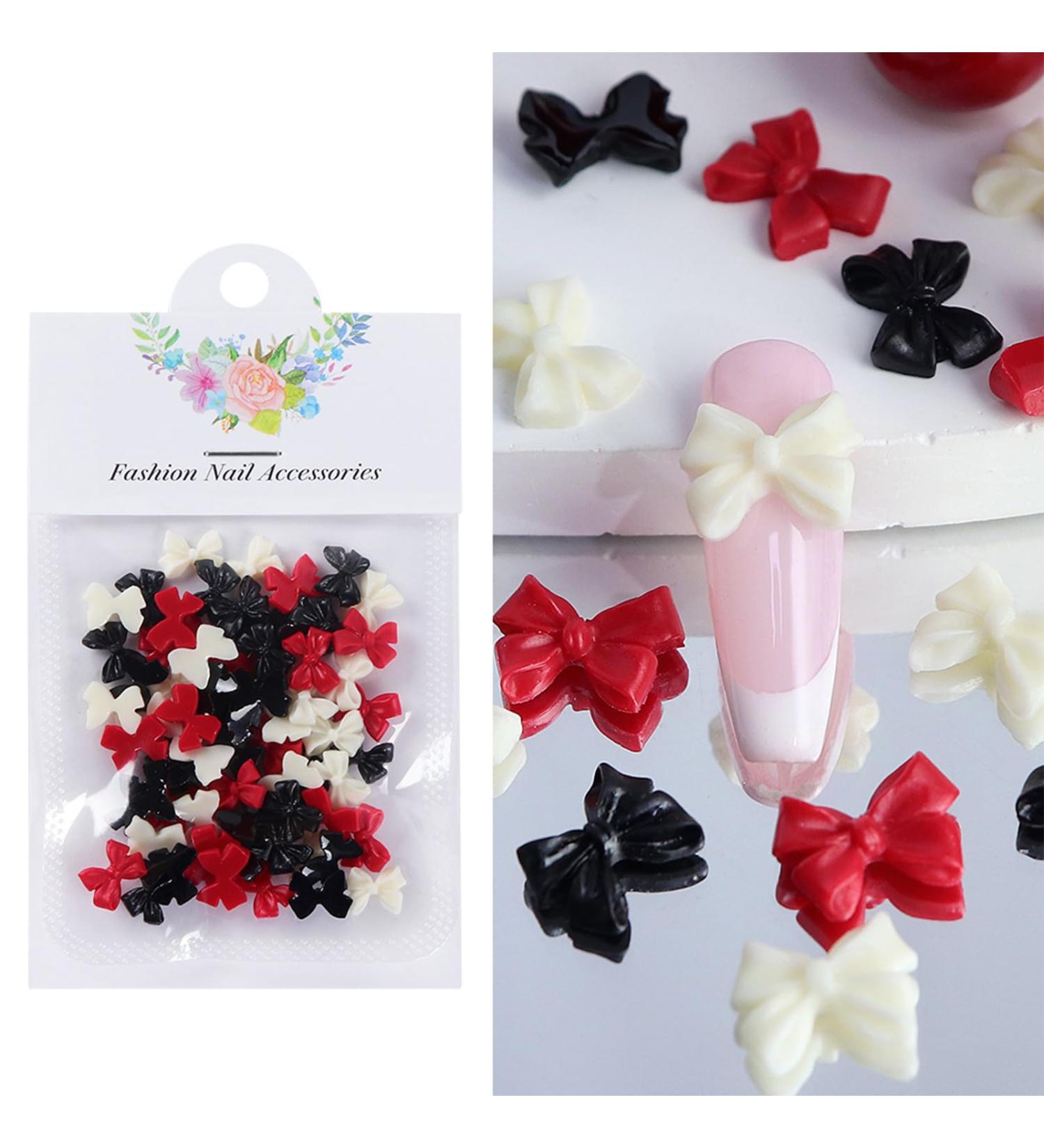 50pcs Mixed Color Resin Nail Embellishments Create Unique Designs Flat Back 3D Nails Art Decoration For Women Accessories For Nails - Buy Online on GoSupps.com