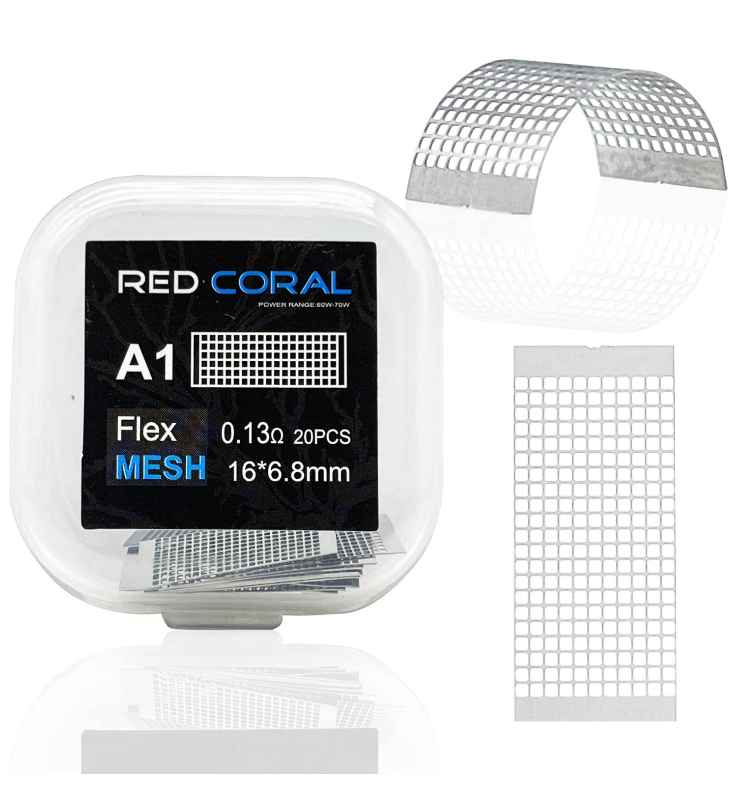 RED CORAL FlexMesh A1 Pack of 20 Strips (0.13) - Flexible Mesh for Superior Results - Buy Online on GoSupps.com