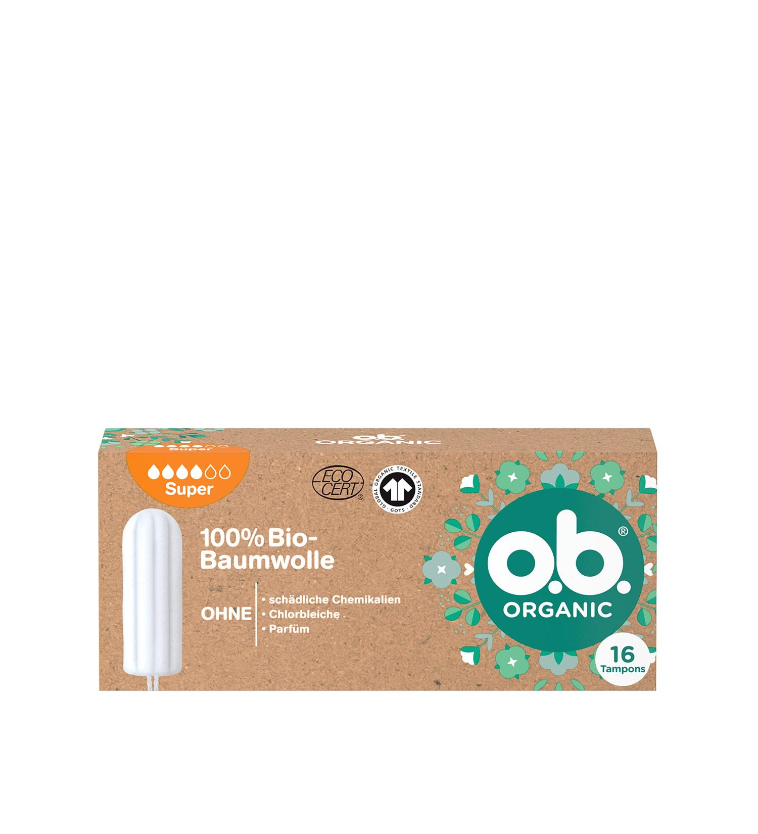 Whether Organic Super Tampons - 100% Organic Cotton Heavy Flow Protection (16 Pack) | Eco-Friendly & Natural - Buy Online on GoSupps.com