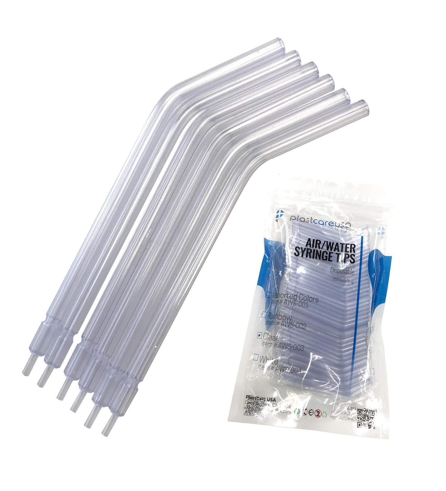 250 Air Water Oral Syringe Tips - Dental Cleaning Tools for Optimal Oral Health | Disposable Water Spray Nozzles - Buy Online on GoSupps.com
