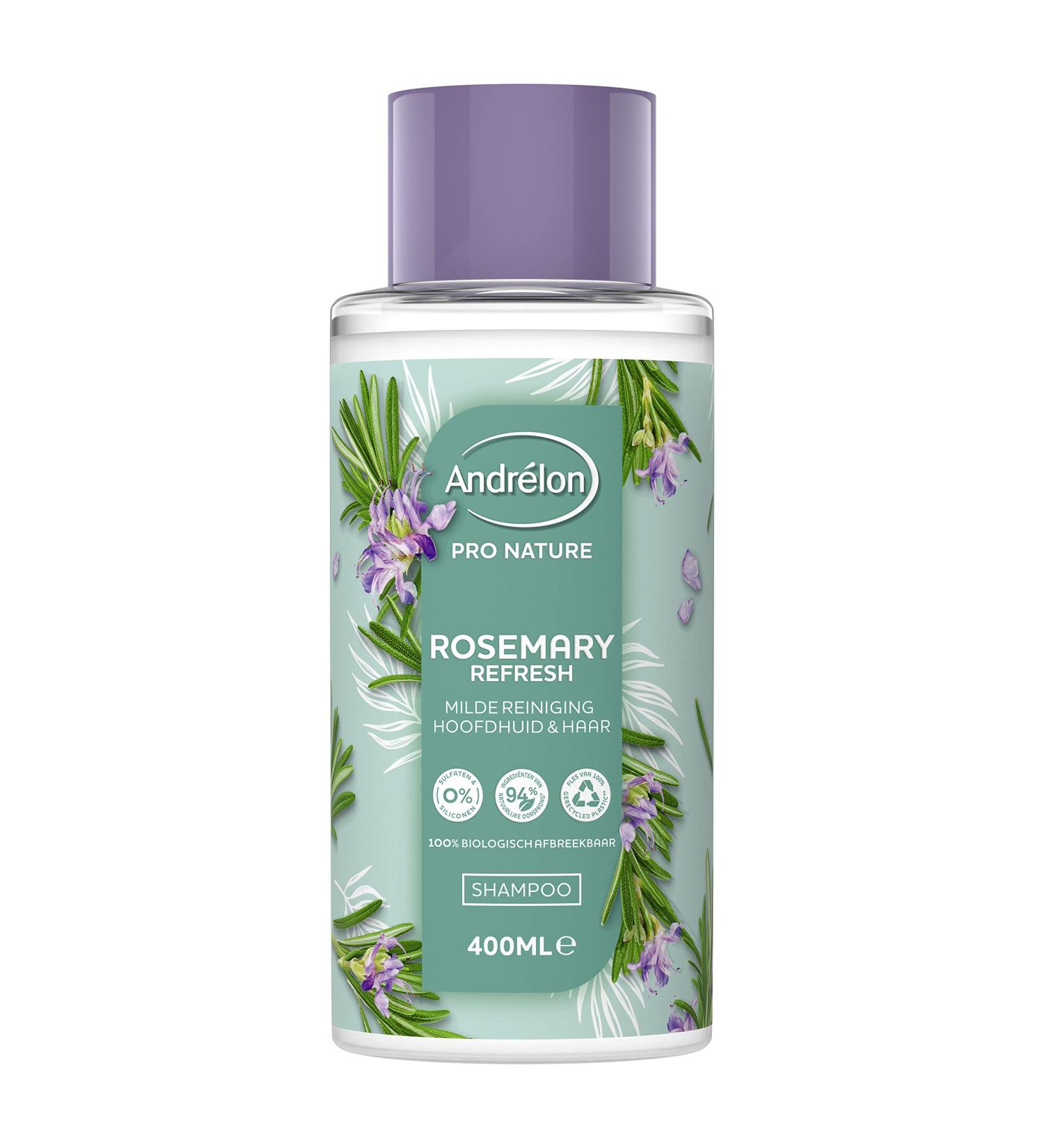 Unilever Benelux Andr lon Pro Nature Rosemary Refresh Shampoo for mild cleansing of scalp and hair 400 ml - Buy Online on GoSupps.com