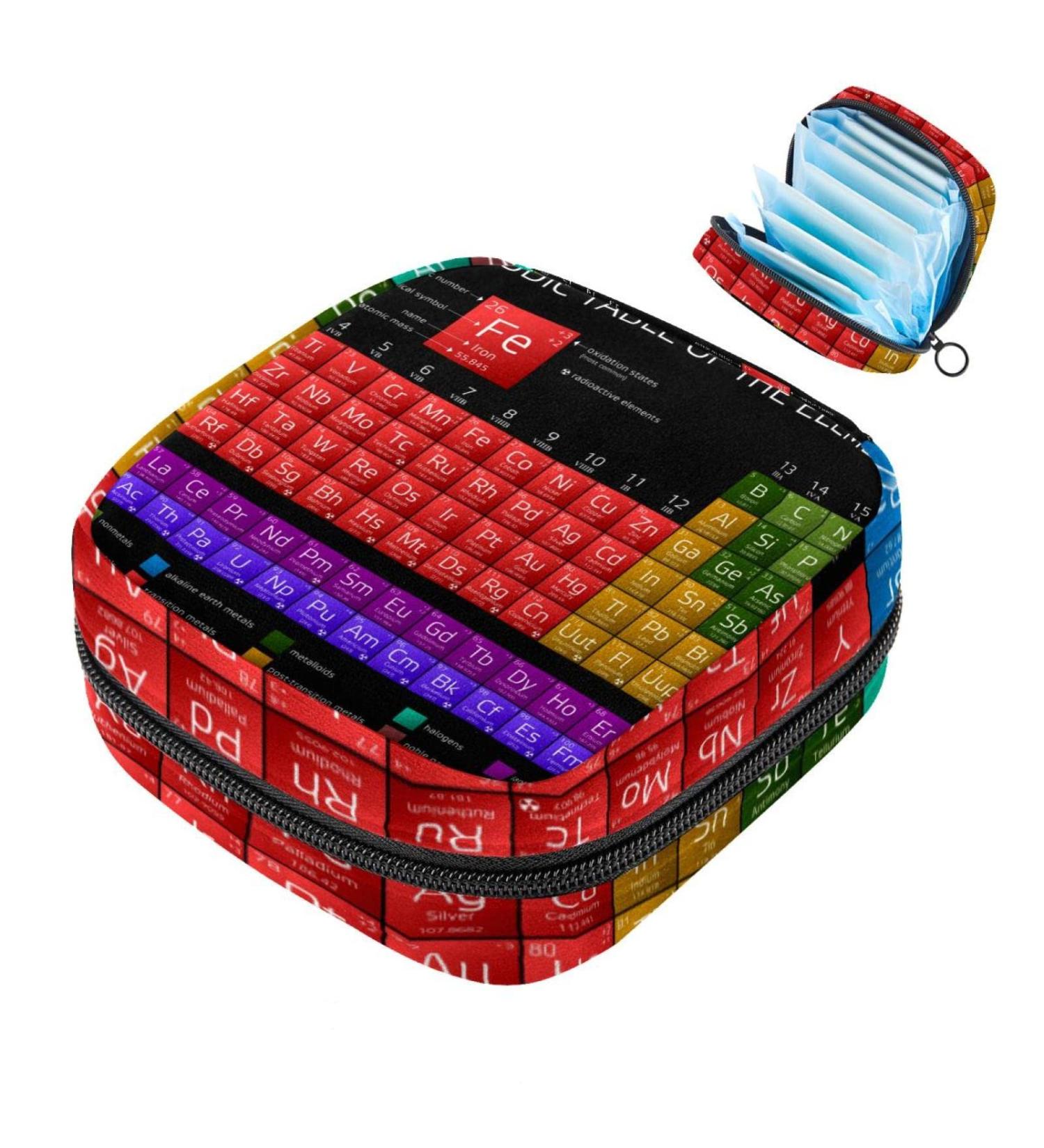 Pedagogical Periodic System Elements Storage Bags for Women & Teen Girls | Menstrual Cup Holders - Buy Online on GoSupps.com
