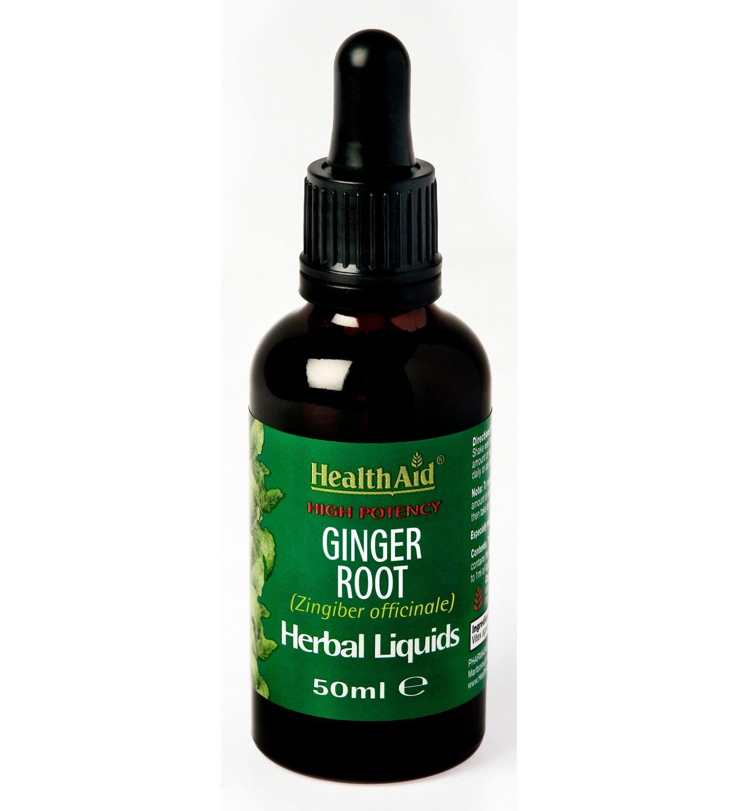 HealthAid Ginger Root (Zingiber officinale) 50ml Liquid 50 ml (Pack of 1)