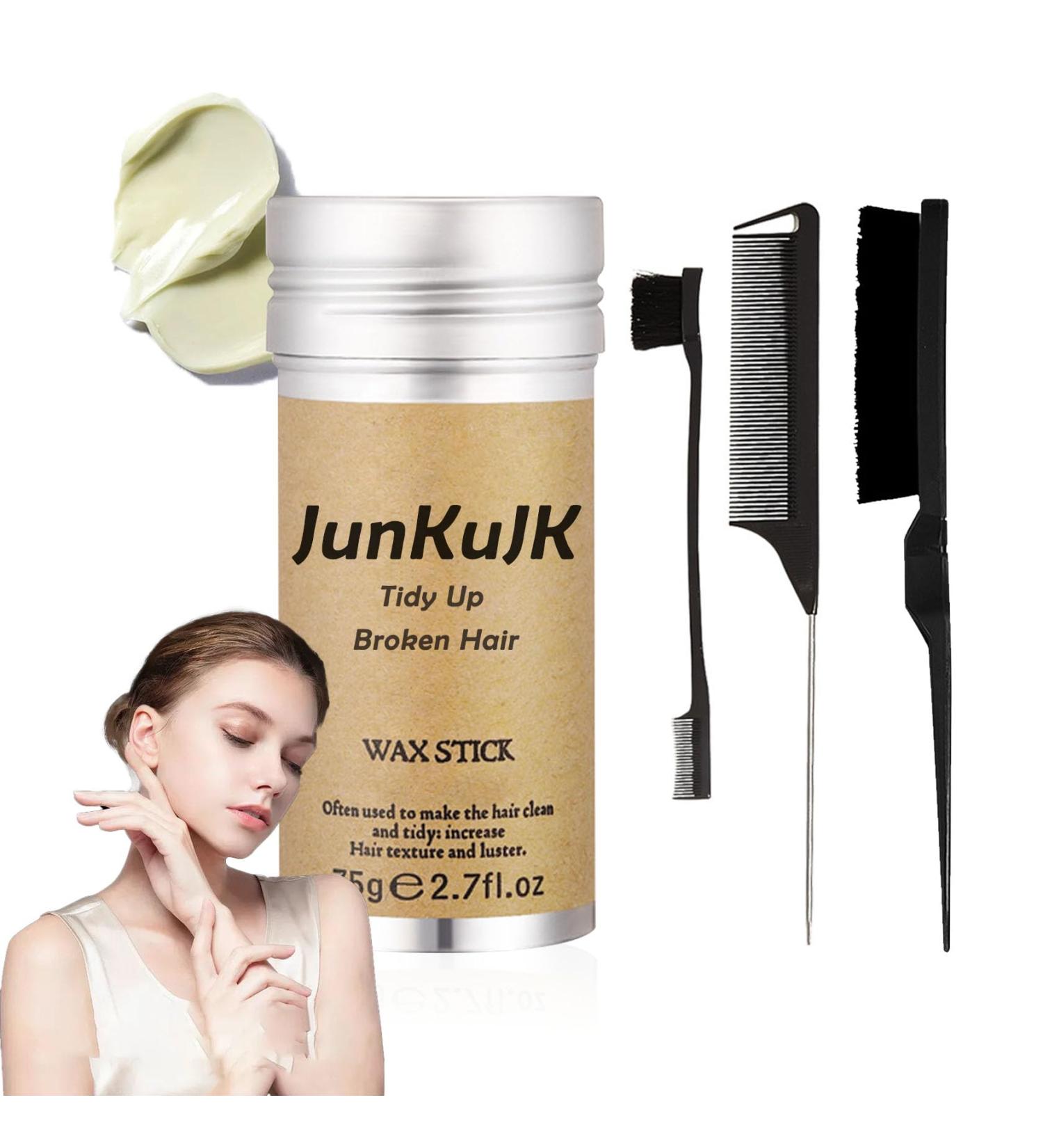Hair Wax Stick Kit Hair Slick Stick Long Lasting Non-greasy Hair Finishing Wax Stick for Hair Hair Styling Wax Products with Hair Styling Comb Kit - Buy Online on GoSupps.com