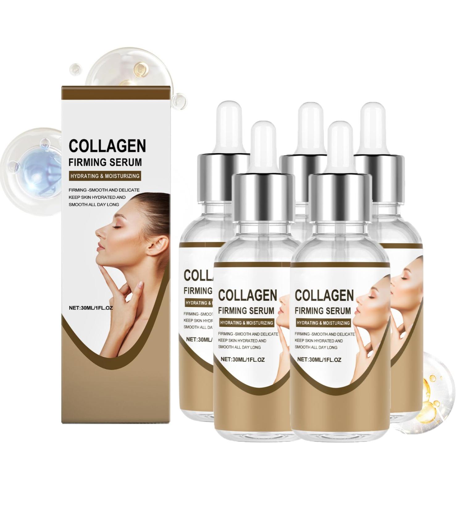 Collag ne Firming Skin S rum - Traitement hydratant pour maintenir l' lasticit et la souplesse - Hydrate en profondeur pour une peau saine - L ger et rapide (5 pi ces) 5 pi ces. - Buy Online on GoSupps.com