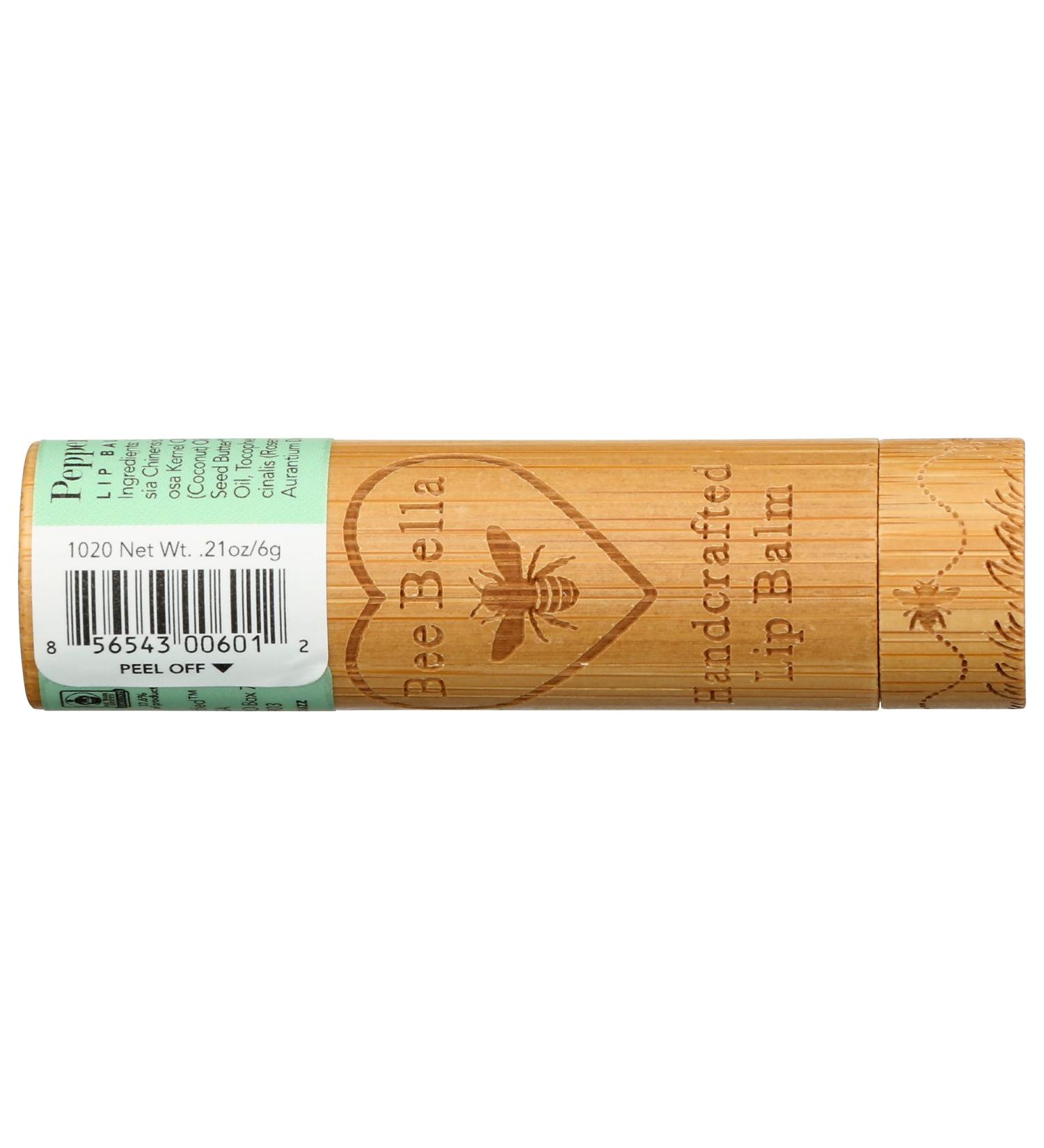Buy Bee Bella Peppermint Lip Balm 0.18 OZ - Nourishing Natural Formula for Soft Lips | International Shipping Available - Buy Online on GoSupps.com