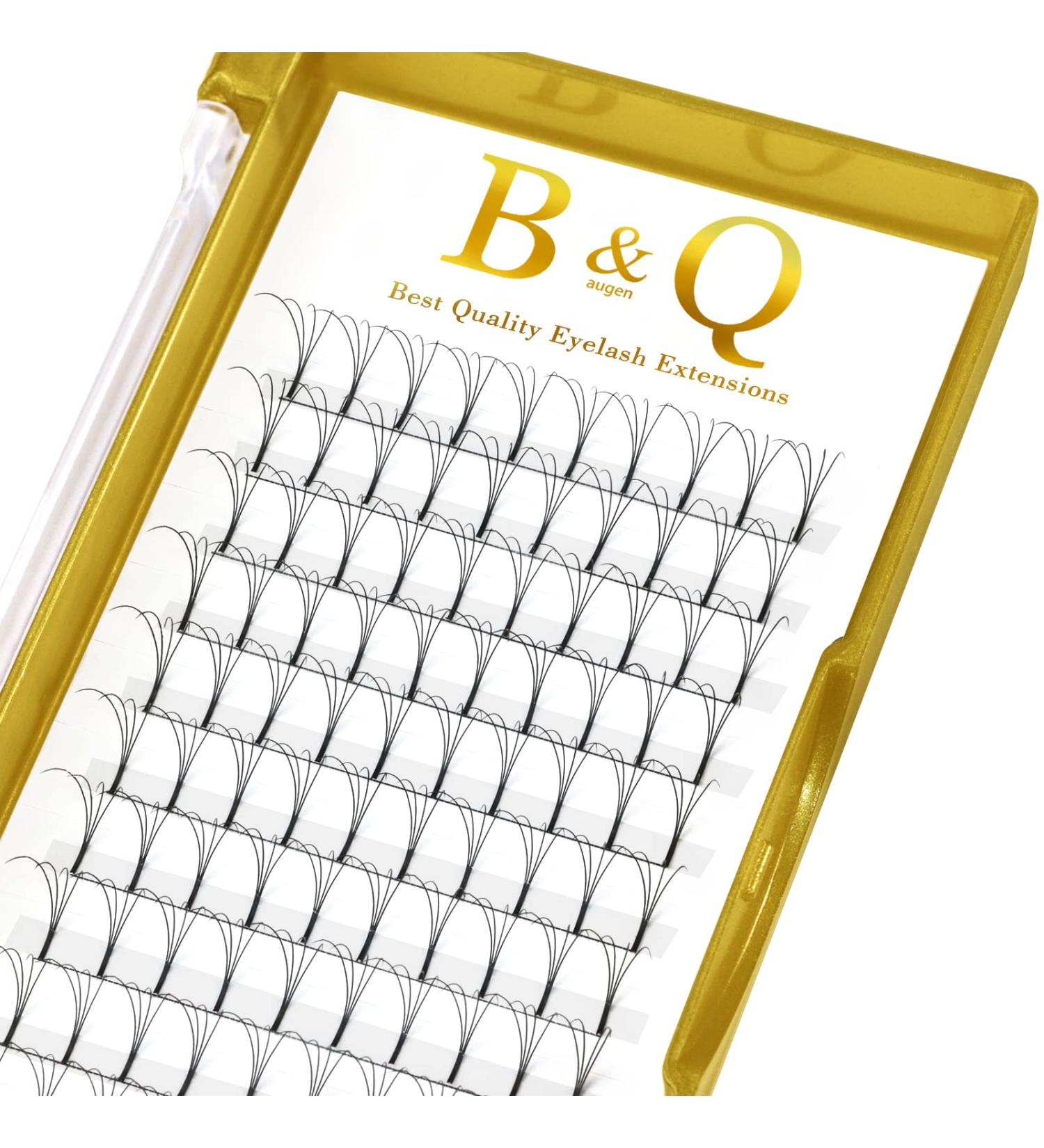 4D Eyelash Extensions - 0.10mm Long Foot Fan - STRATION CU Curl - Individual Lengths 8-15mm - Volume Technology - Matte Black Finish - Buy Online on GoSupps.com